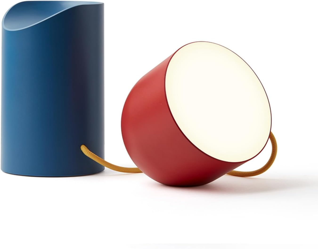 Lexon Orbe Portable LED Lamp with Moving Head, Blue/Red/Yellow image number 2