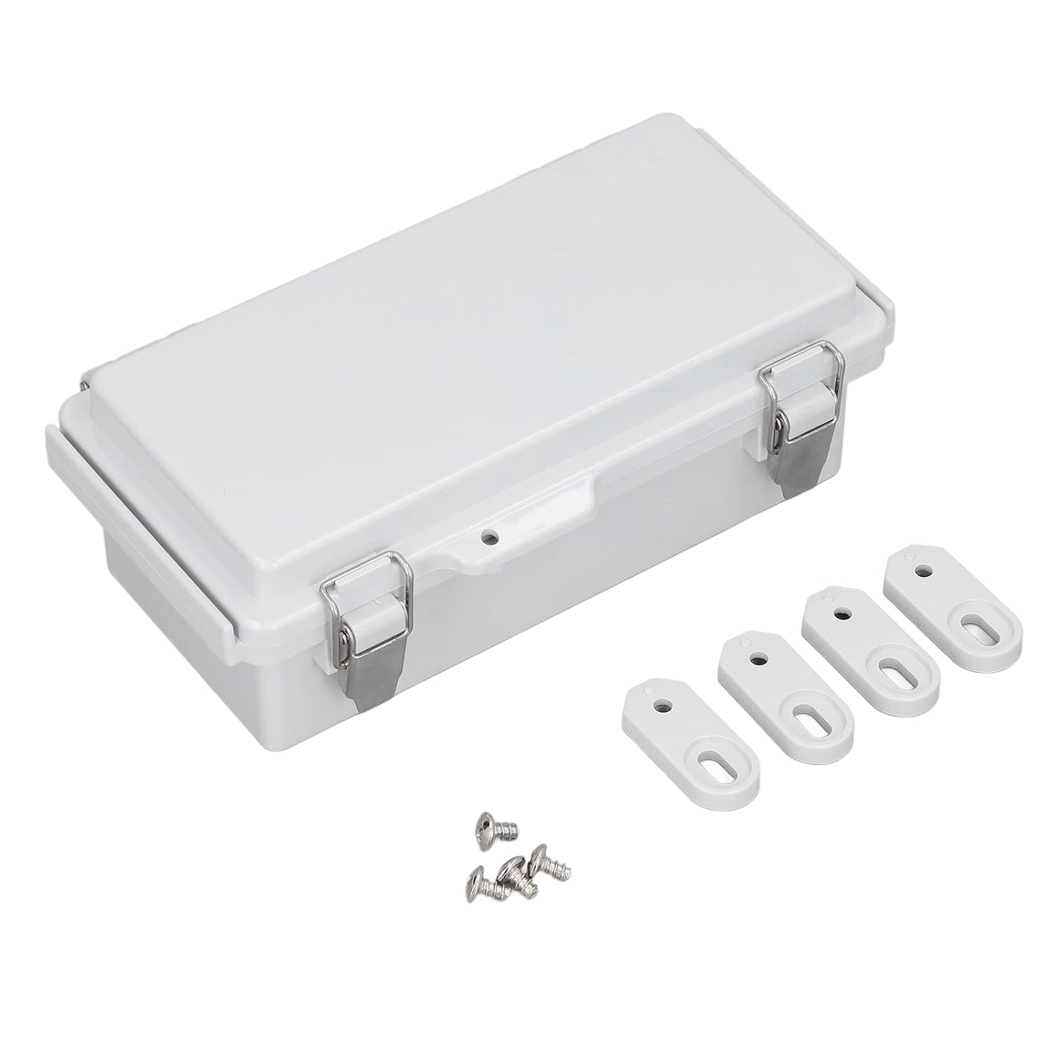 Waterproof Electrical Box, Hinged Cover Stainless Steel IP67 Waterproof Junction Box Plastic DIY Enclosure Case for Outdoor Electrical Project, 100X200X70 image number 6