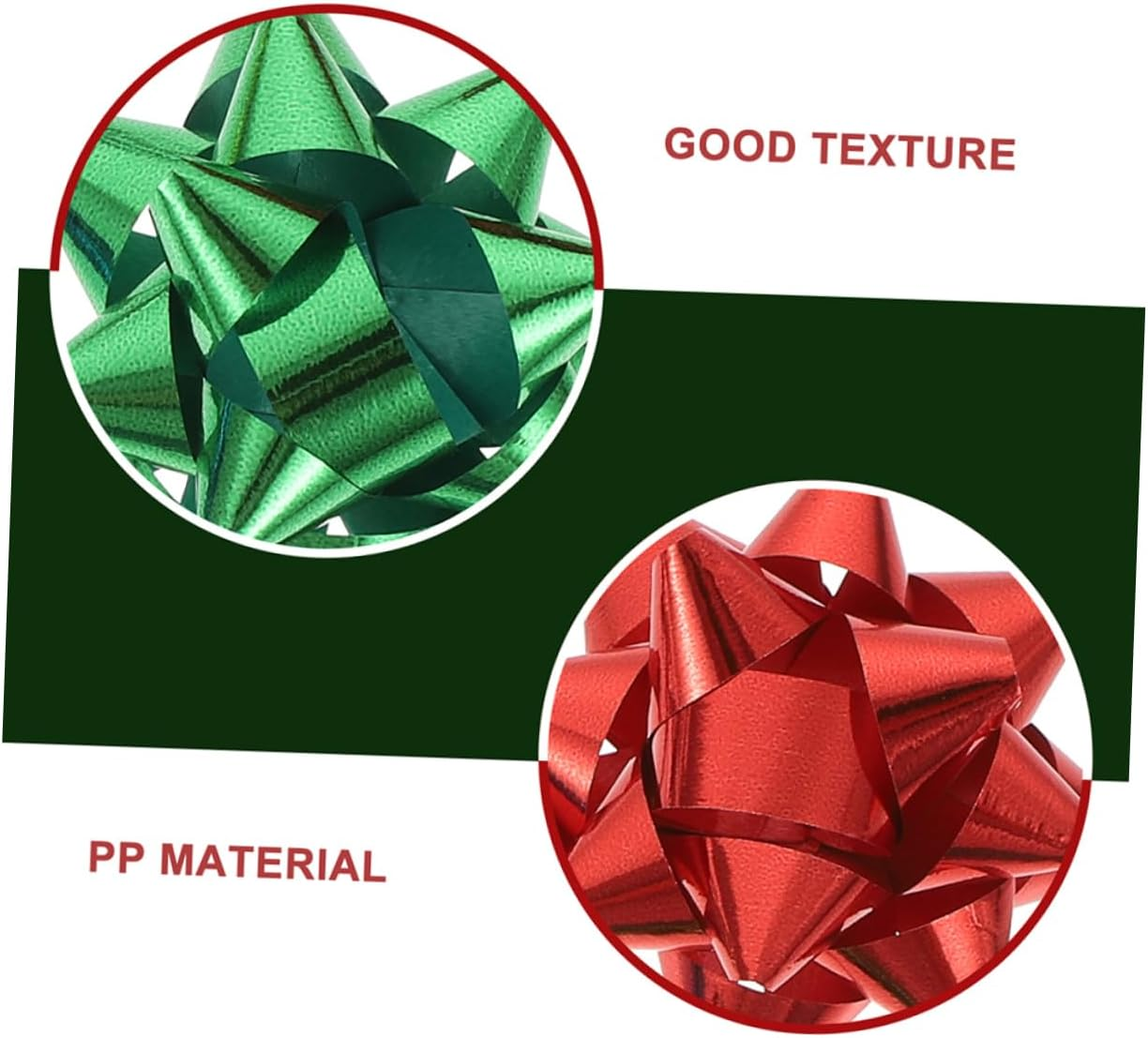 150Pcs Self-Adhesive Star Bows for Wrapping Christmas Presents Bow Xmas Pull Bows Birthday Wrapping Bow Christmas Tree Decorations Xmas Bows for Wrapping image number 1