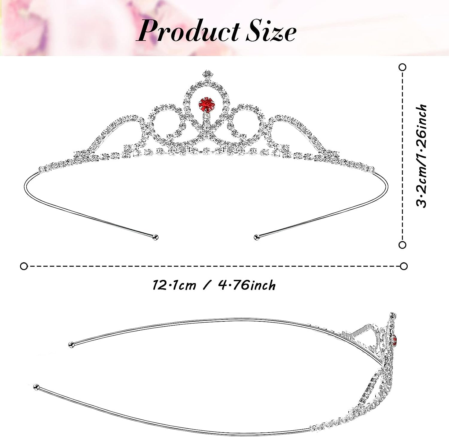 20 Pieces Girls Tiara Crown Silver Crystal Rhinestone Crown Headband Princess Party Tiara Girls Wedding Headpiece for Kids Birthday Prom Pageant image number 3