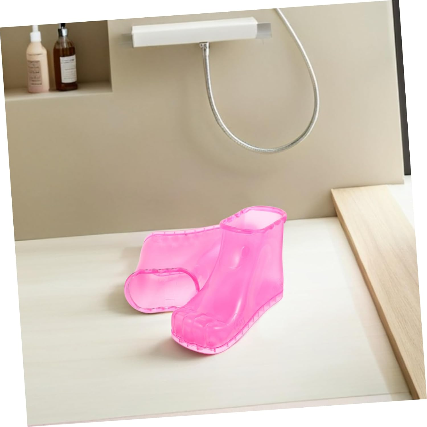 BELLIFFY Foot Bath Shoes Massage Scrubber Comfortable Slippers for Bathroom Use image number 4