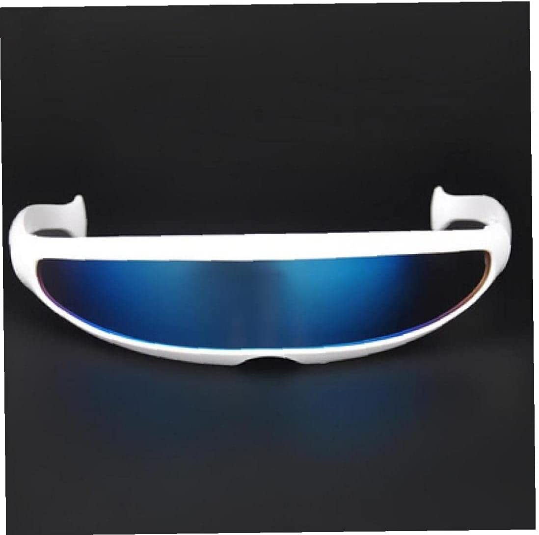Novelty Futuristic Sunglasses Mirror Monoblock Glasses Costume image number 5