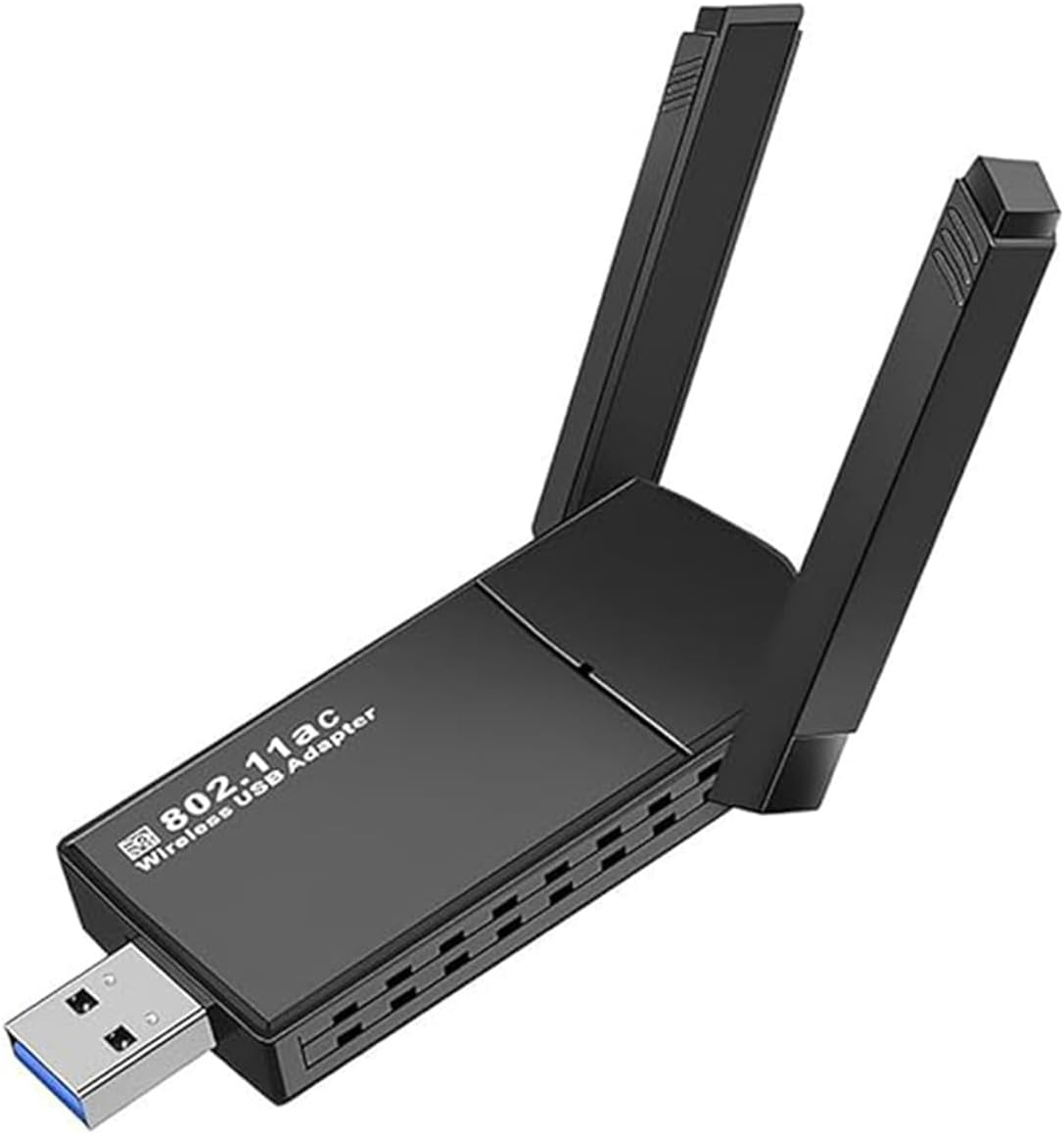 Wifi Adapter, 1300Mbps USB Wifi Adapter, Dual-Band 2.4Ghz/5Ghz Wifi Dongle, Compatible with Desktops and Laptops, Windows/Mac Os image number 3