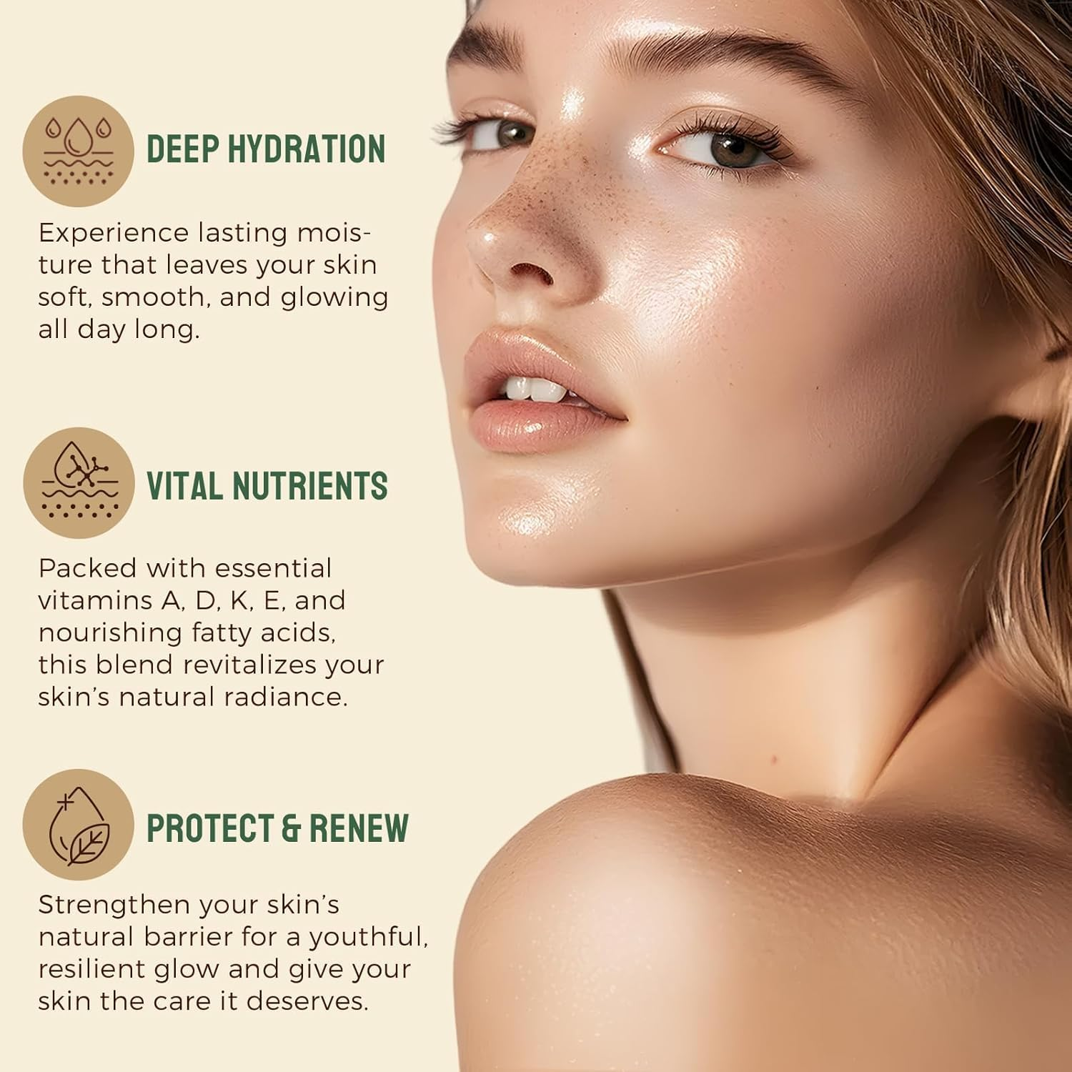 Grass-Fed Beef Tallow & Raw Honey Balm - Whipped Face & Body Moisturizer for Dry Skin - Natural Nourishing Cream with Beeswax for Men & Women - 100G image number 4