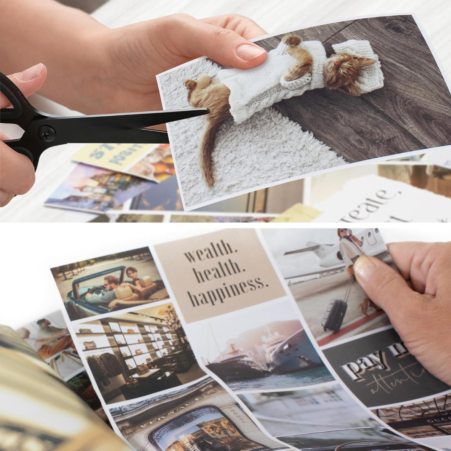 ZICOTO Vision Board Kit - Inspirational Book with Photos and Quotes to Realize Your Dreams & Achieve Goals image number 6