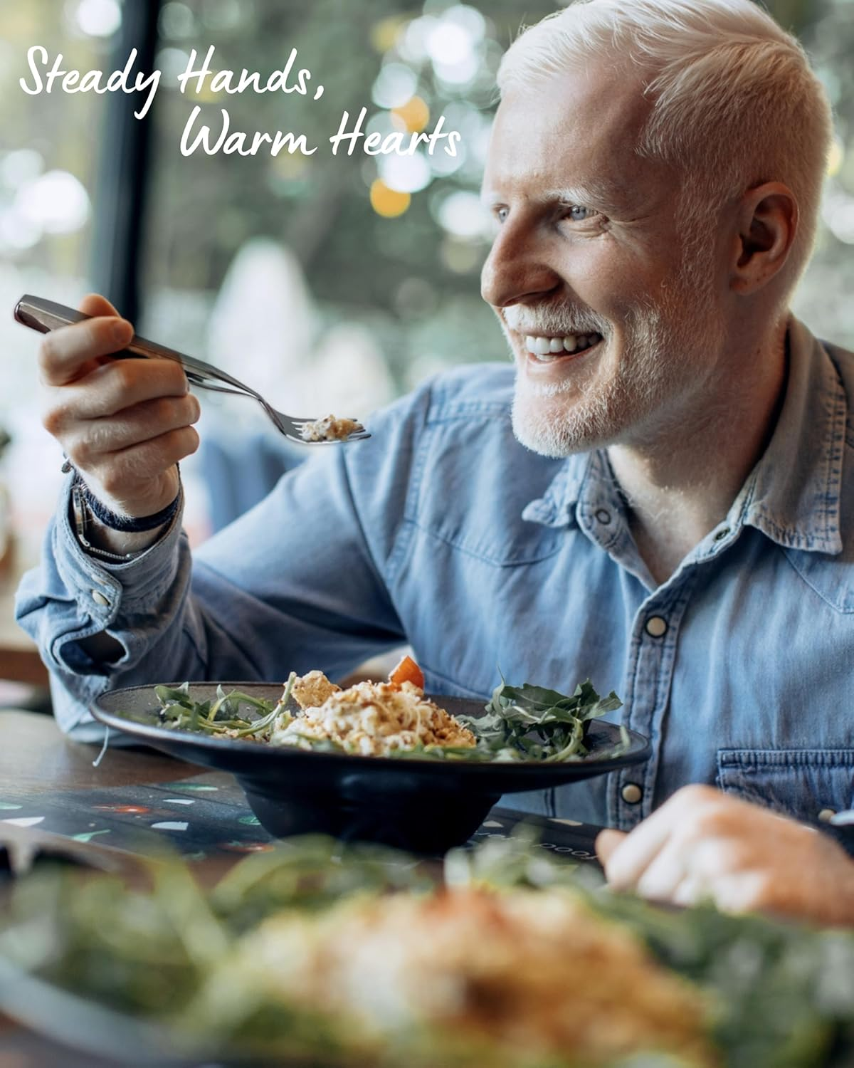 4-Piece Weighted Utensils for Tremors and Parkinsons (7 Oz Each) - Weight Silverware for Hand Tremors, Weighted Utensils for Hand Tremors, Adaptive Utensils for Elderly image number 6