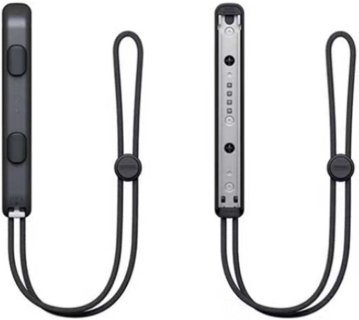 Luzcauwy Nintendo Switch Controller Wrist Strap, Metal Slide Adjustable Replacement Lanyard for Joy-Con, 2 Pack Black Portable Comfort Accessory image number 2