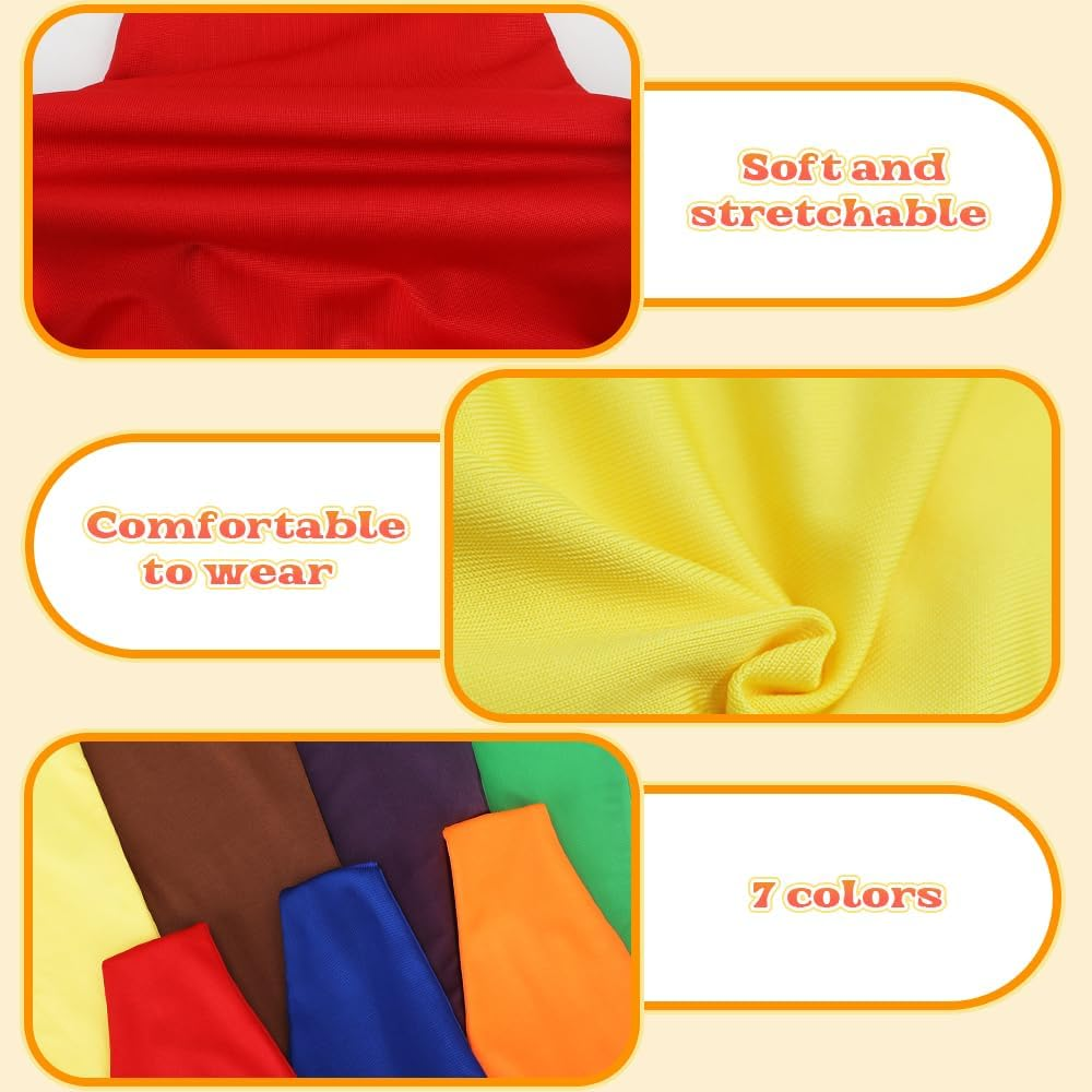 Fayrvind 21 Pieces Dwarf Costumes Accessories,Including Dwarf Hats Fake Ears and White Fake Beard Gnome Costumes for Adults Halloween Christmas Fairy Tale Party image number 1