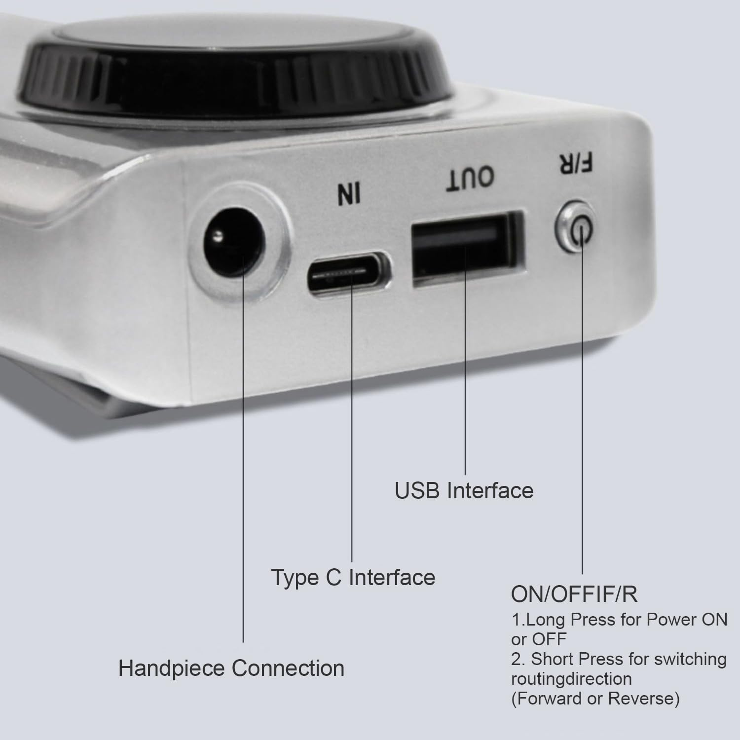 Tootoo 35000RPM Portable Nail Drill Machine Rechargeable E File Fits Manicure Pedicure (Silver) image number 5