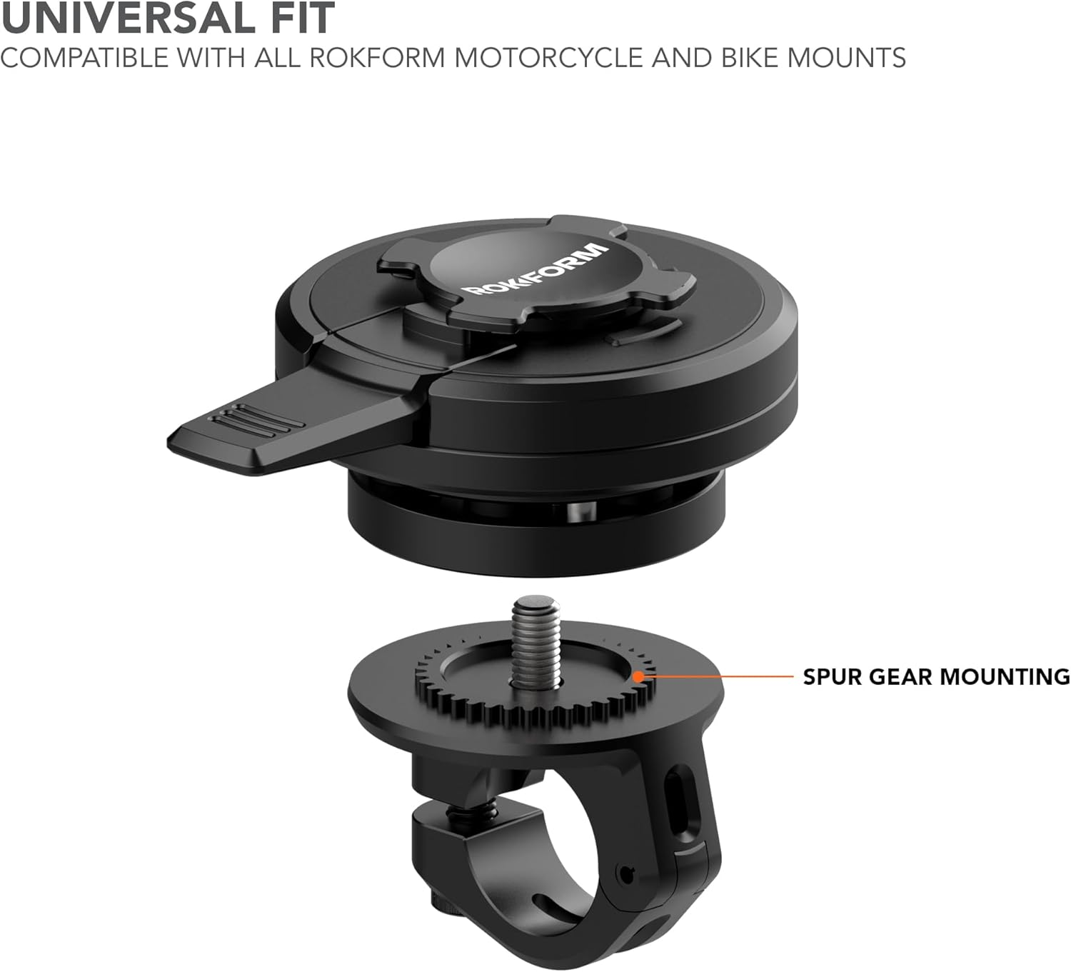 Rokform &ndash; Universal Motorcycle Mount Vibration Dampener, for Motorcycle and Bike Phone Mounts, for Iphone, Samsung, & Pixel Twist Lock Cases (Black) image number 6