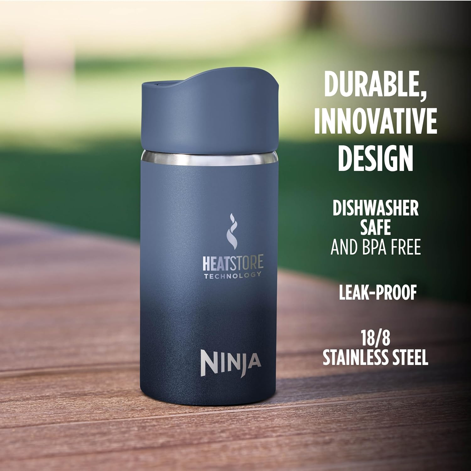 Ninja Sip Perfect Insulated Travel Bottle, Midnight Blue, 354 Ml Capacity image number 3