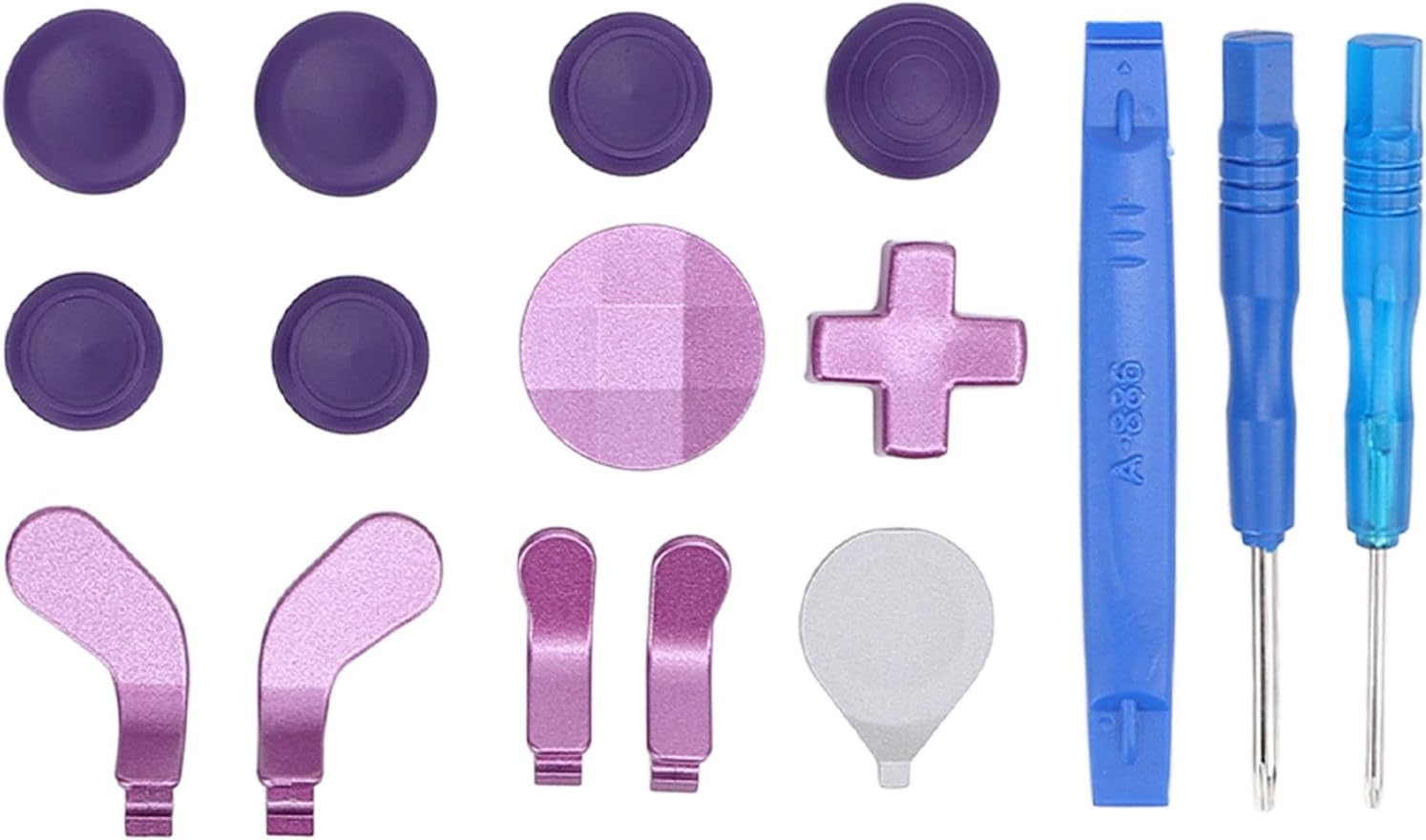 Accessories for Xboxelite Controller Series 2, 17 in 1 Replacement Paddles Thumbsticks Analog Sticks Joystick Parts Repair Kit with 2 D Pads, Tools image number 4