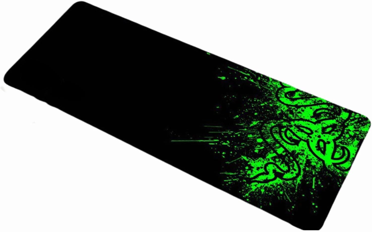 Extended XL Gaming Mouse Pad 800X300X3Mm &ndash; Large Keyboard & Mouse Mat with Premium-Textured Surface, Non-Slip Rubber Base, Waterproof Desk Pad for Home, Office & Gaming Setup (Black Green-Print) - Black Blue-Print image number 4