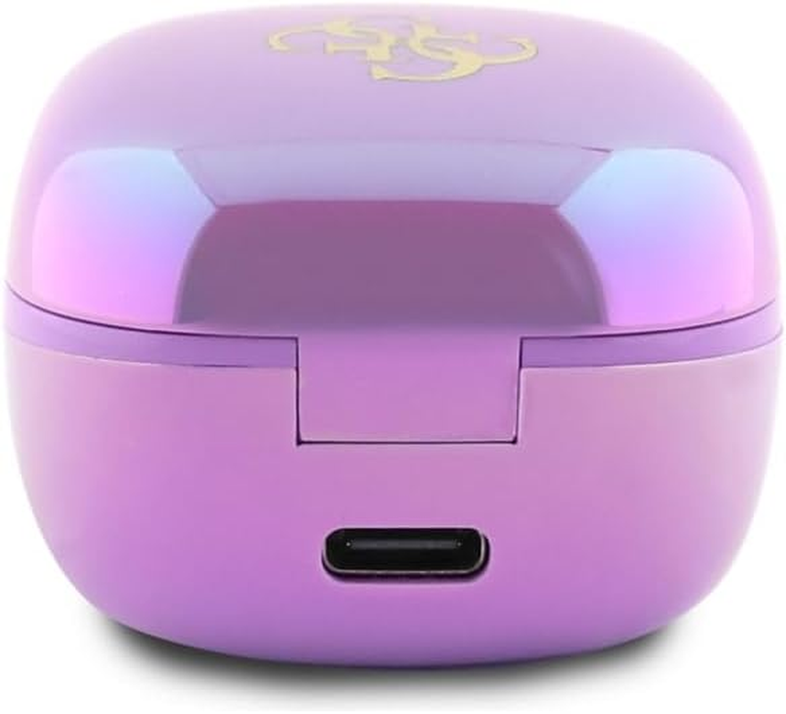 CG Mobile Guess Bluetooth Headphones TWS + Docking Station Iridescent 4G Printed Logo Purple image number 2