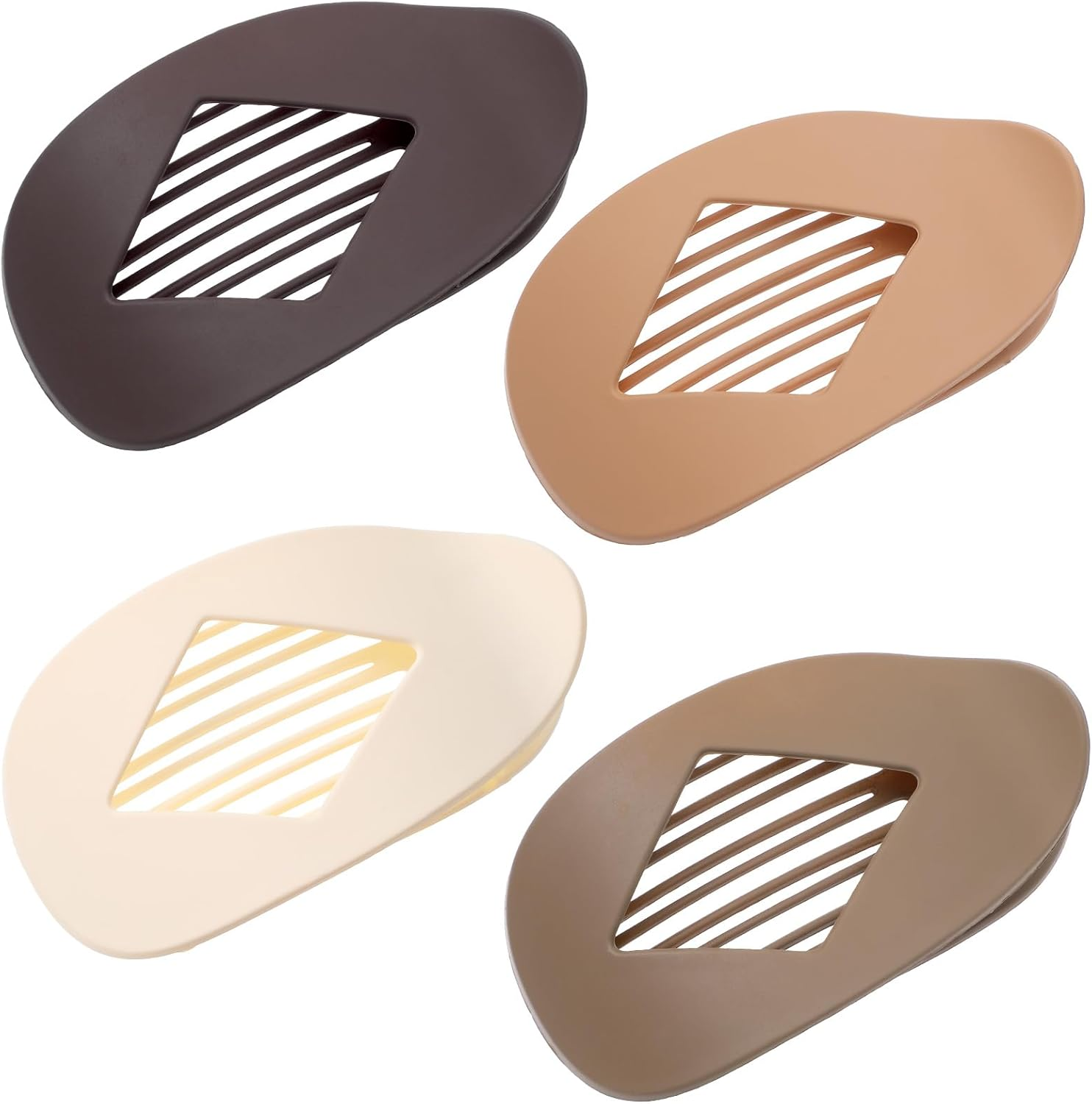 Hecla 4Pcs French Flat Hair Clips Matt Curved Hair Clips with Duck Bill Secure Strong Hold Claw Clips for Lying down Non-Slip Claw Clip Duckbill Accessories Halloween image number 6