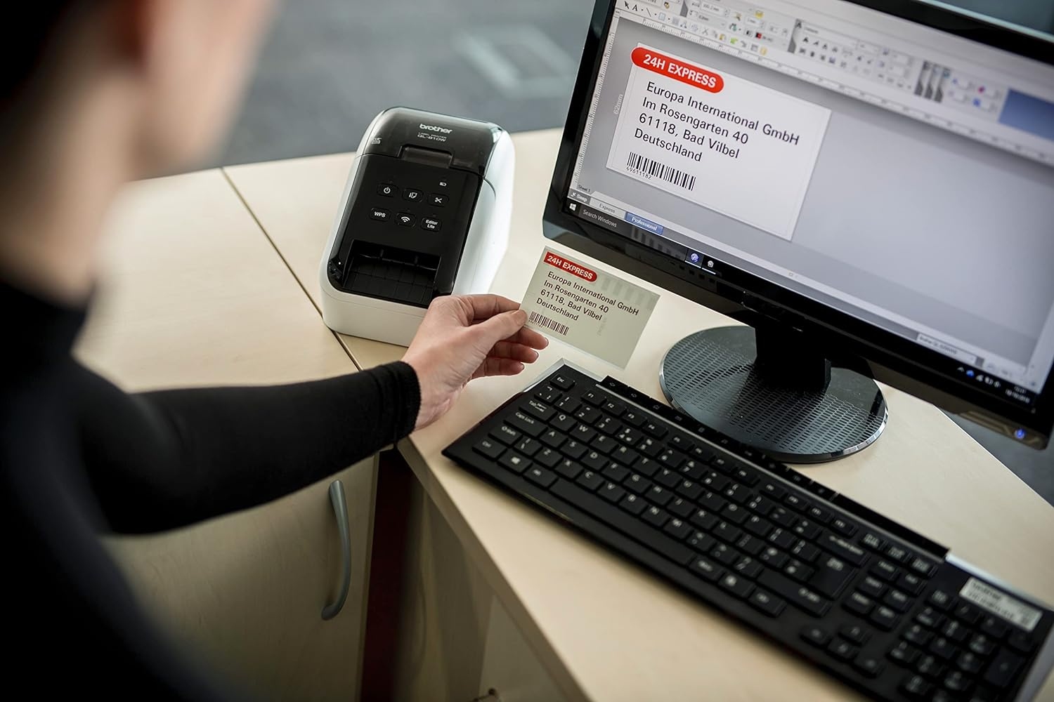 Brother QL-800 Label Maker, Address Label Printer, Desktop, up to 62Mm Wide Labels, Red & Black Printing image number 5