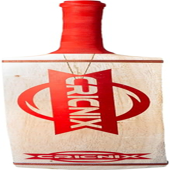 Cricnix Classic Tape Ball Cricket Bat | Hard Tennis Ball Bat | Tape Tennis Bat Coconut Willow (Red)