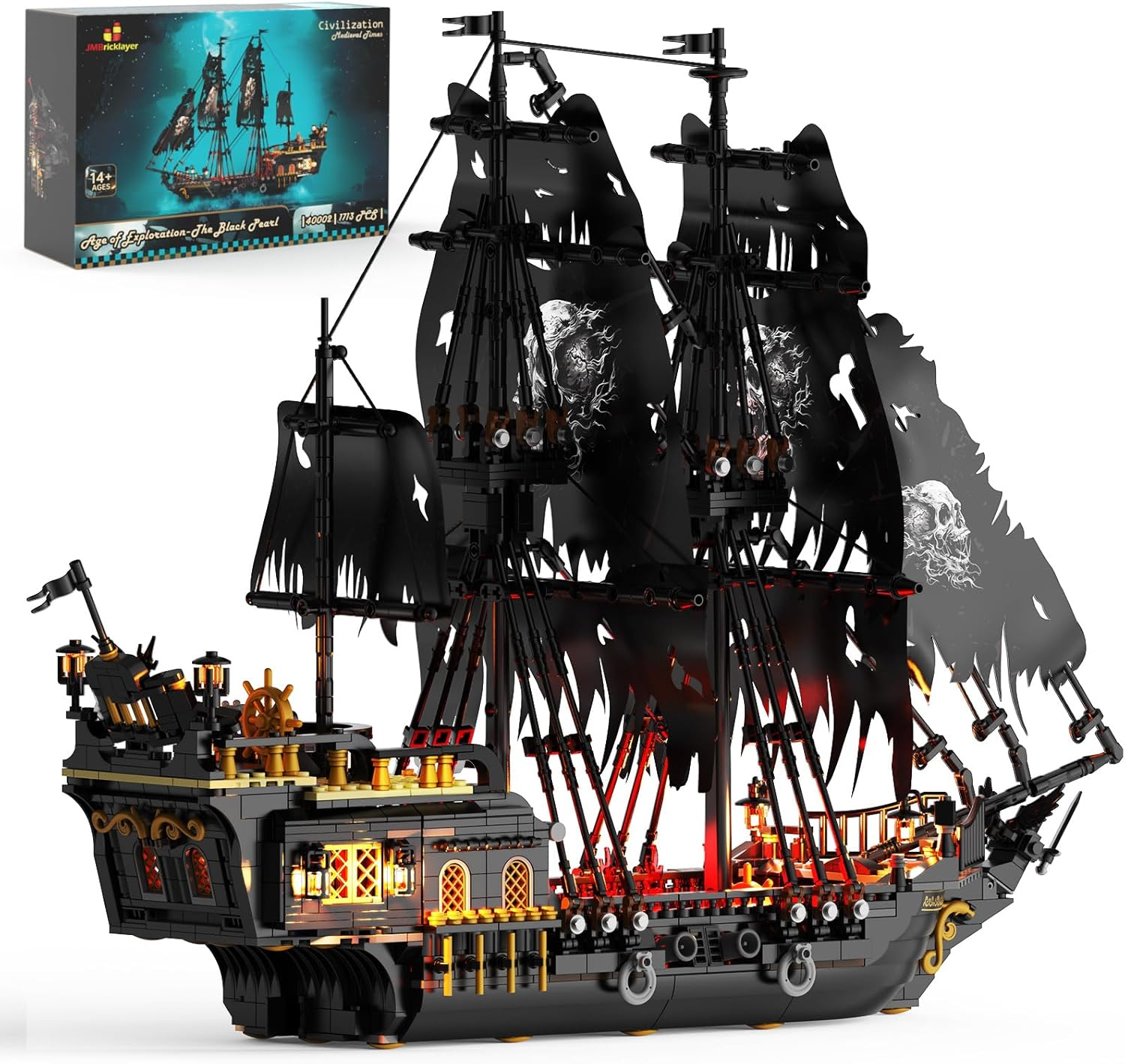Jmbricklayer Pirate Ship Kit 40002-1