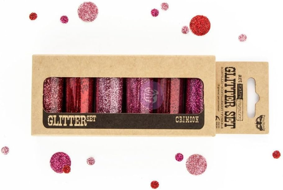 Prima Marketing Art Extravagance Glitter Set, Mardi Gras, 6-Pack image number 2