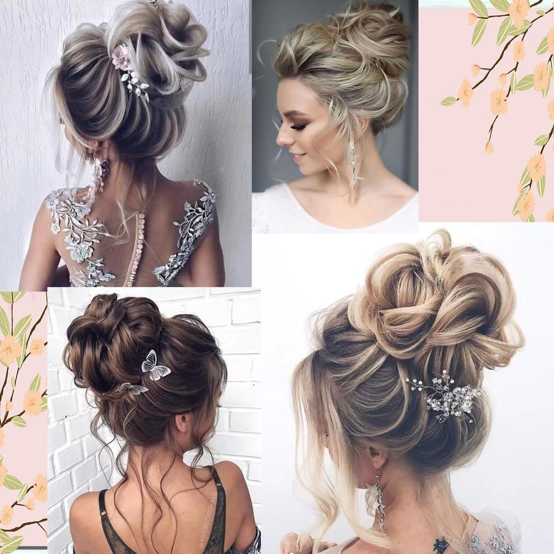 Messy Bun Hair Piece, Wavy Claw Clip Messy Bun Hair Clip, Synthetic Fake Buns Hairs Extensions, Soft Hairs Buns Hairpieces for Women Daily Wear (Dark Brown, Medium) image number 2
