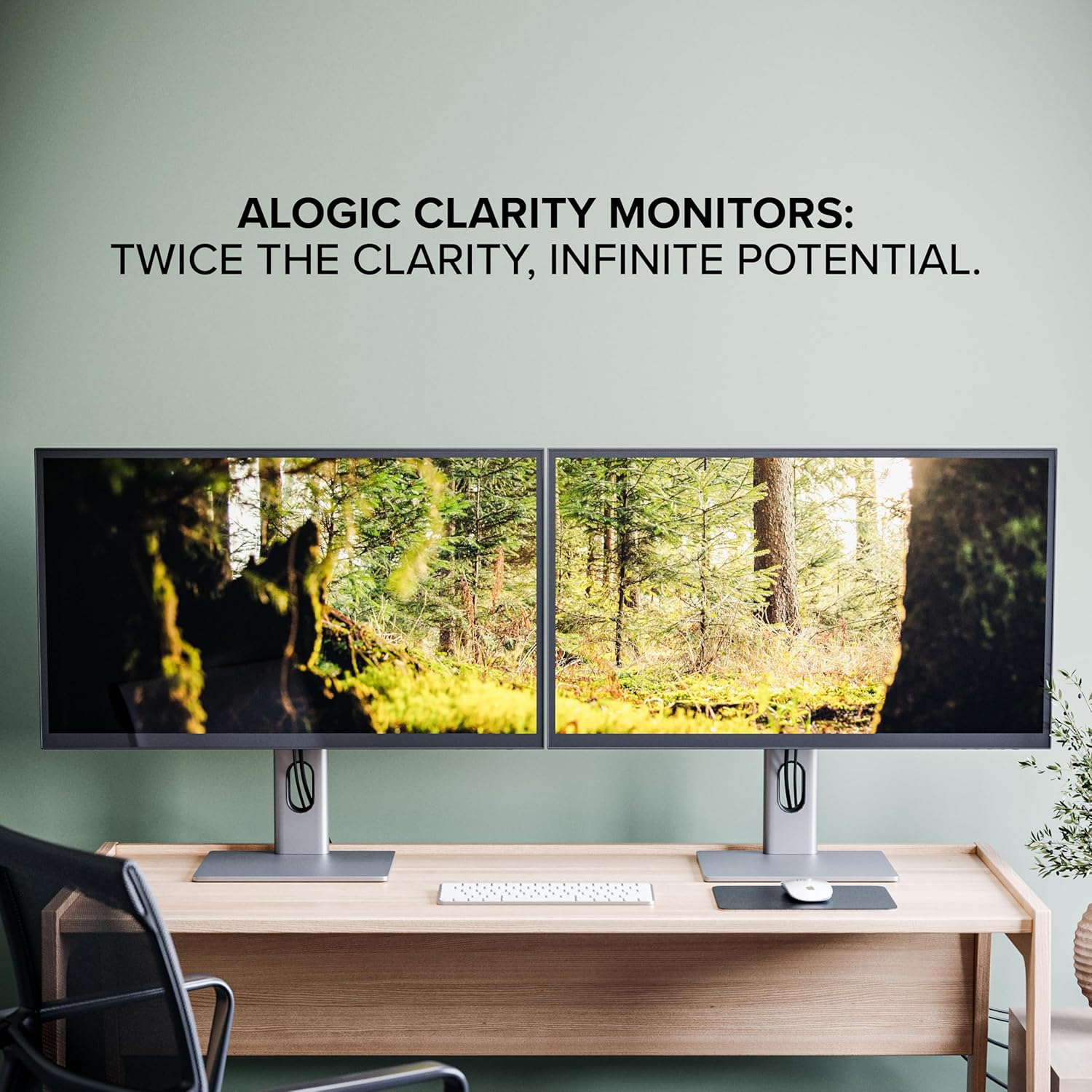 Alogic Clarity 27&rdquo; 4K UHD LCD Monitor | USB-C 90W Power Delivery | 16:9 Silver & Black | Adjustable Stand image number 6