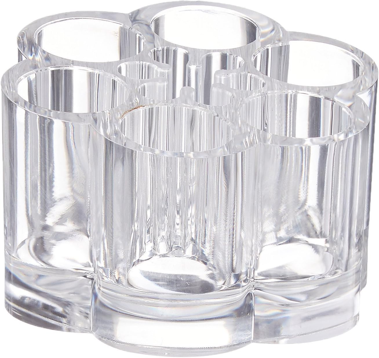 Onwon 12 Spaces Clear Transparent Acrylic Flower Style Cosmetic and Makeup Brush Holder Stand/Organizer, 5.6 Ounce image number 5