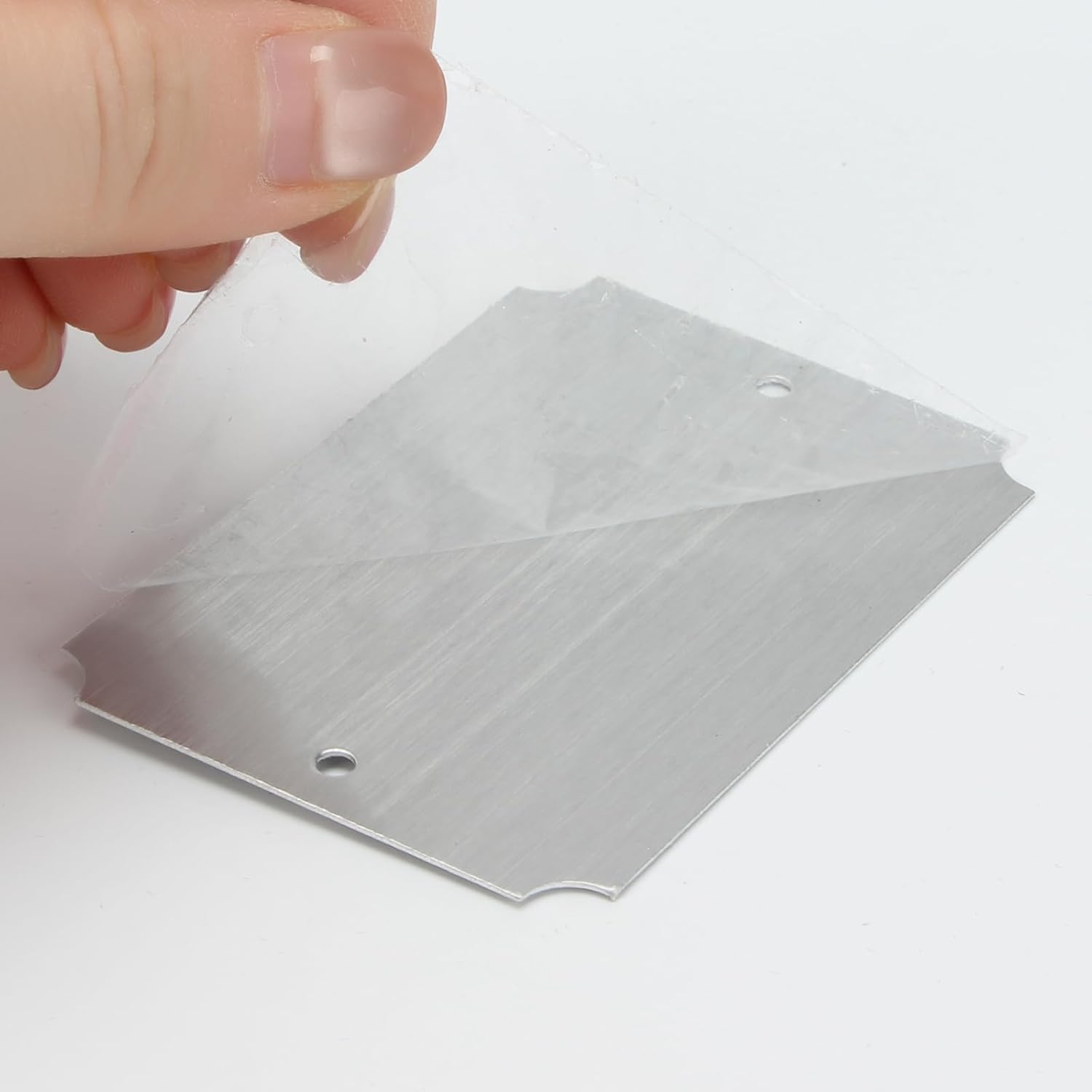 20 Pcs Name Plates Laser Engraved, Plaques Personalized Engraved, Solid Metal Plate, Name Plate for Desk, Personalized Plaque Blank, Custom Name Tag, Laser Engraving Blanks (2'' X 3'') (Silver) - Gold image number 4