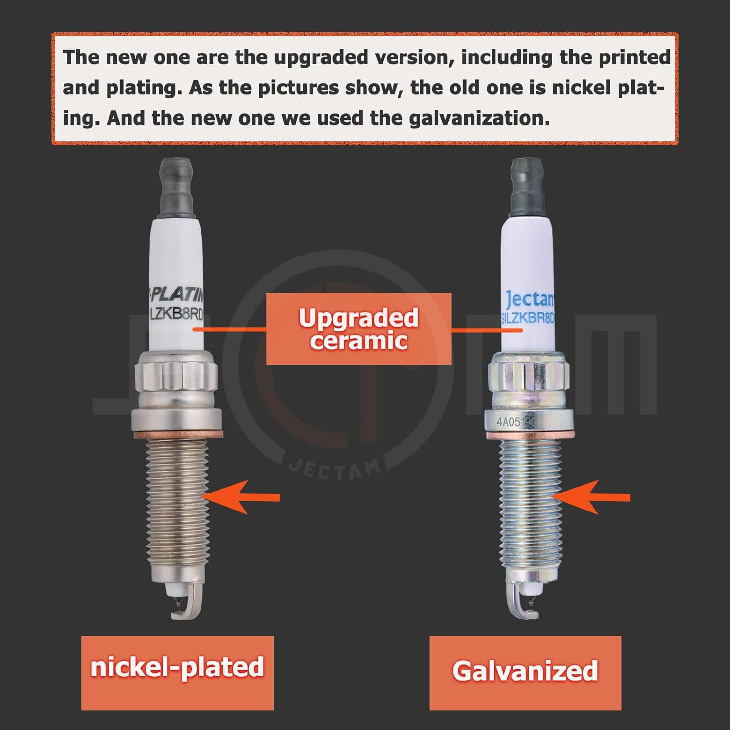 Iridium Platinum Spark Plug 6 PCS SILZKBR8D8S 97506 Compatible with BMW 135I 135Is 335I 435I 535I 640I 740I M2 M235I M3 M4 X3 X5 X6 Replace for 12120039664 12120038896 12120038704 image number 3