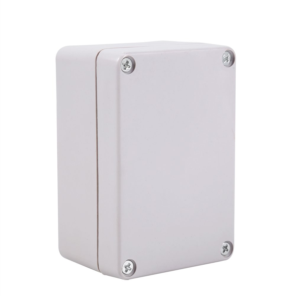 Junction Box, ABS Plastic Dustproof Waterproof Junction Box, Universal Project Electrical Enclosure Boxes, White (100X68X50Mm) image number 1