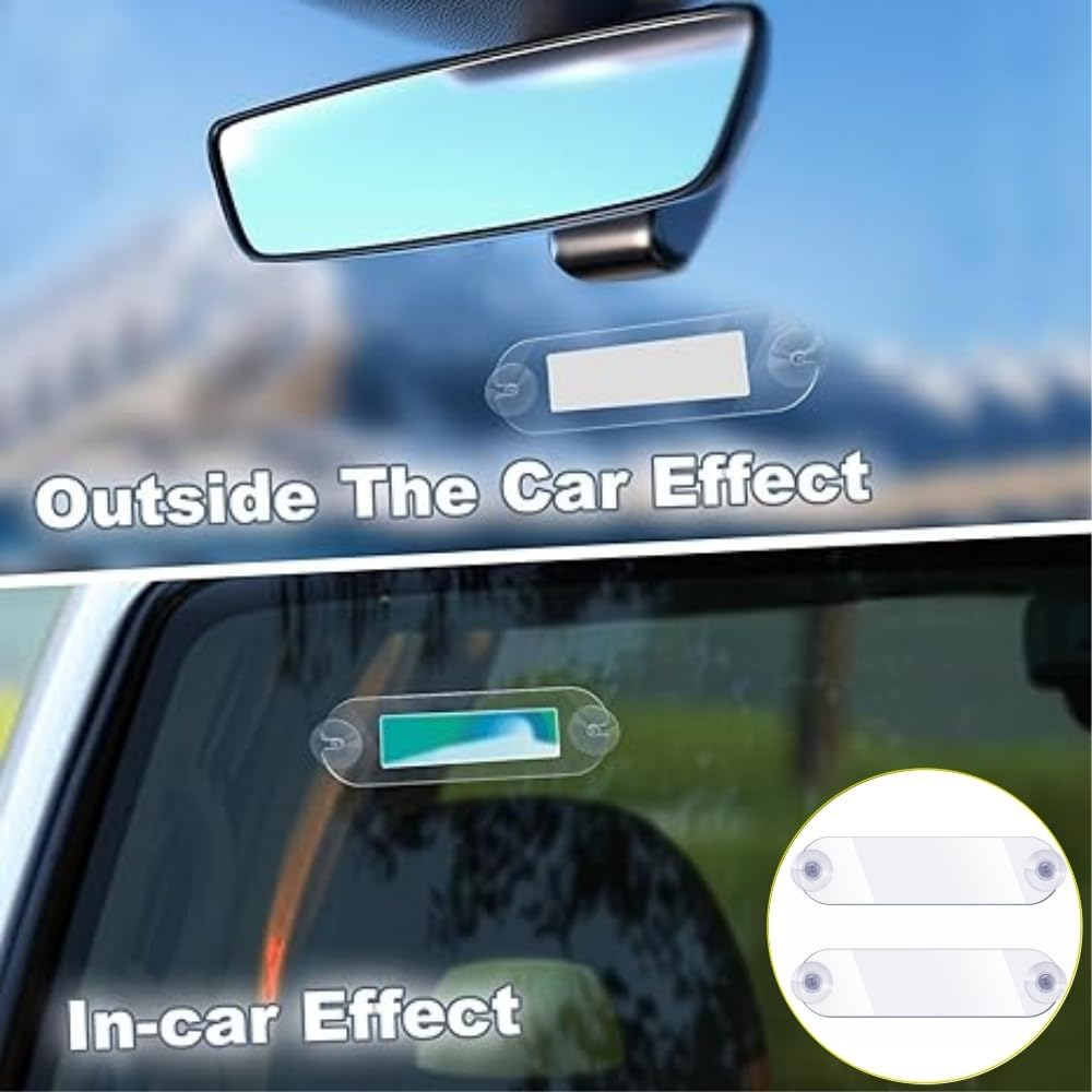 2PCS EZ Pass Strips with Adhesive,Car Accessories EZ Pass Holder,Ez Pass Holder for Windshield,Toll Pass Mounting Strips,Transponder Holder,Easy to Install and Remove,For Most Major Toll Passes (2)