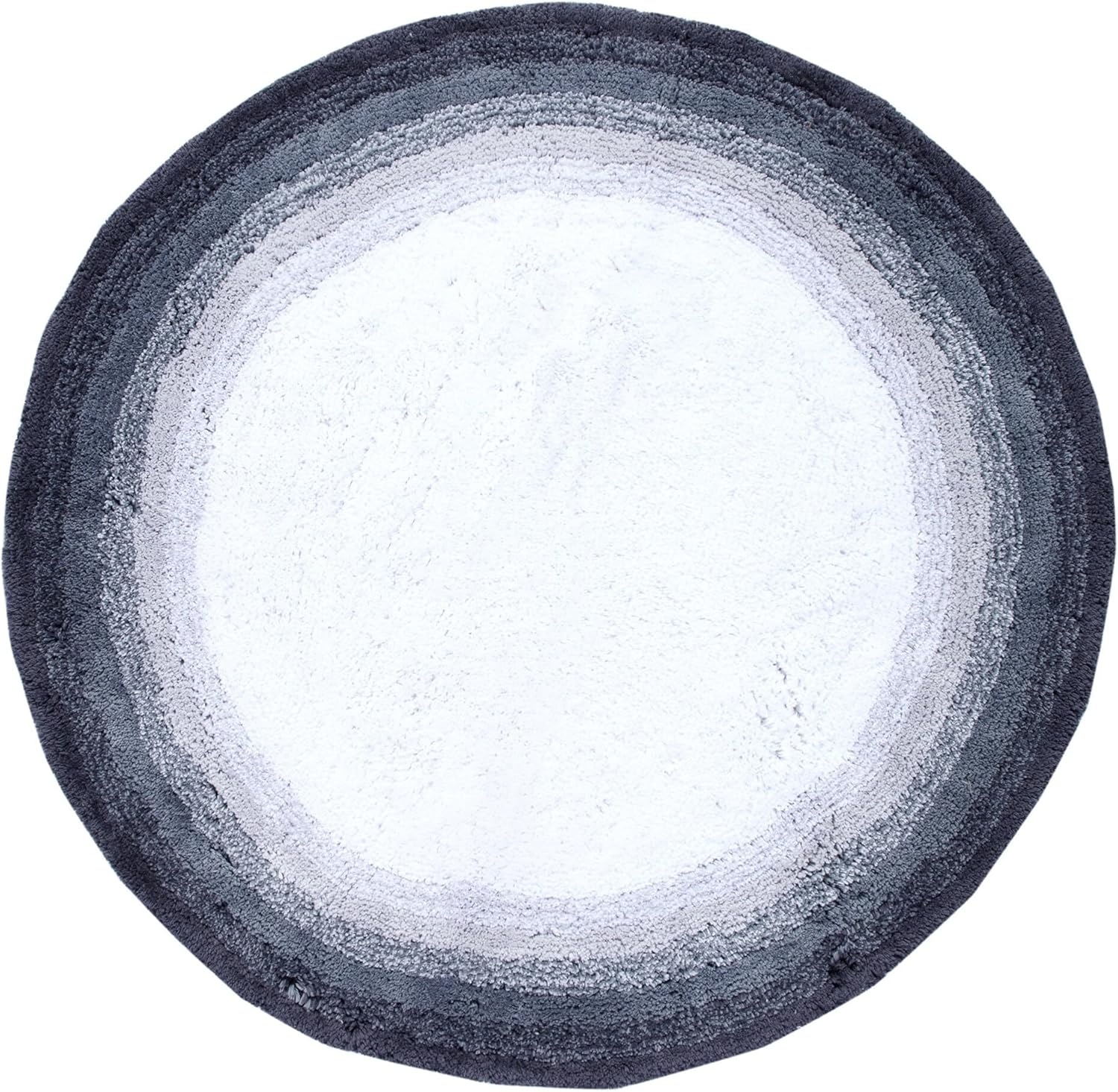 Better Trends Torrent Collection Is Ultra Soft, Plush and Absorbent Tufted Bath Mat Rug 100 Percent Cotton in Vibrant Colors, 30" Round, Turquise