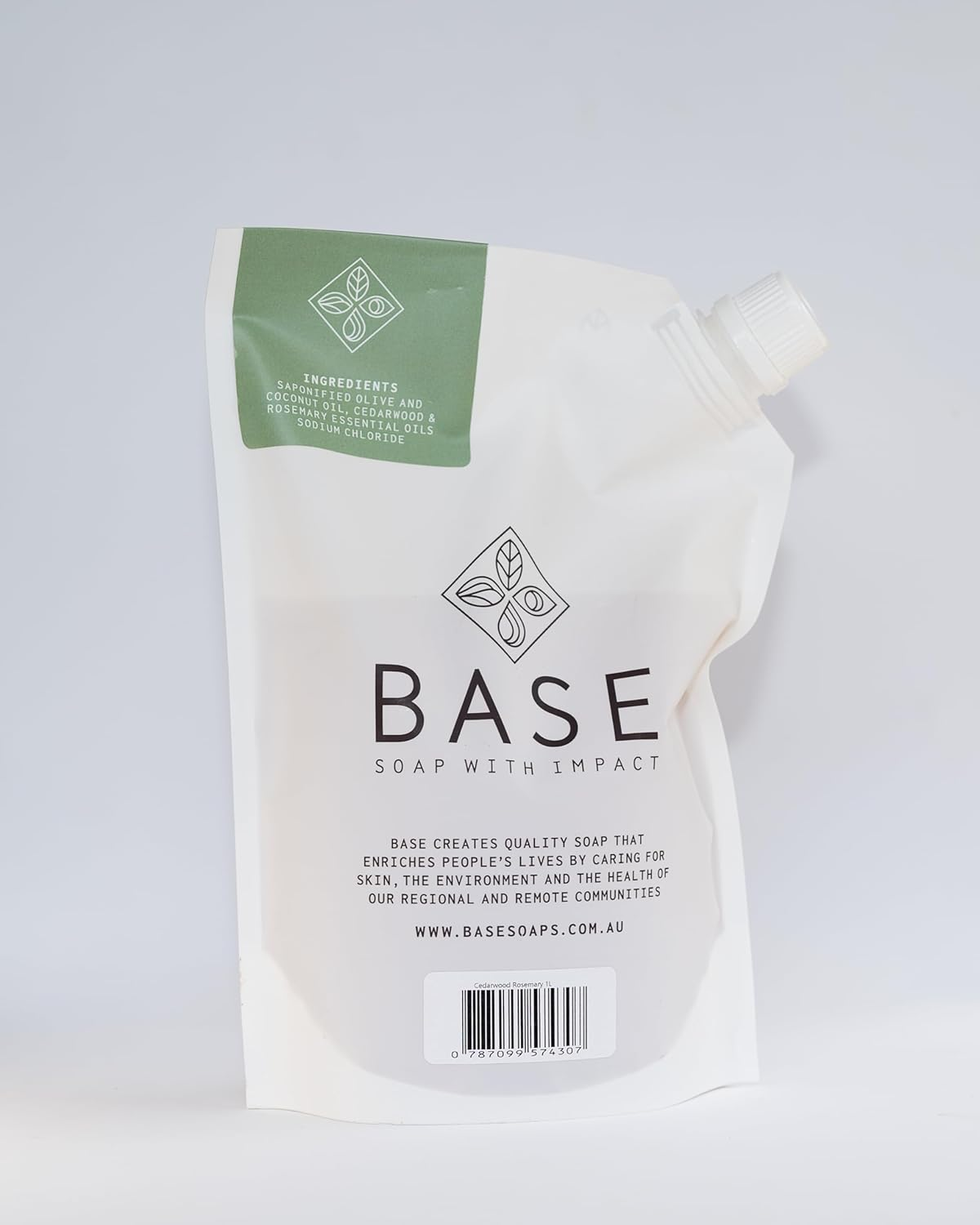 Base - Soap with Impact - Liquid 1L Cedarwood Rosemary