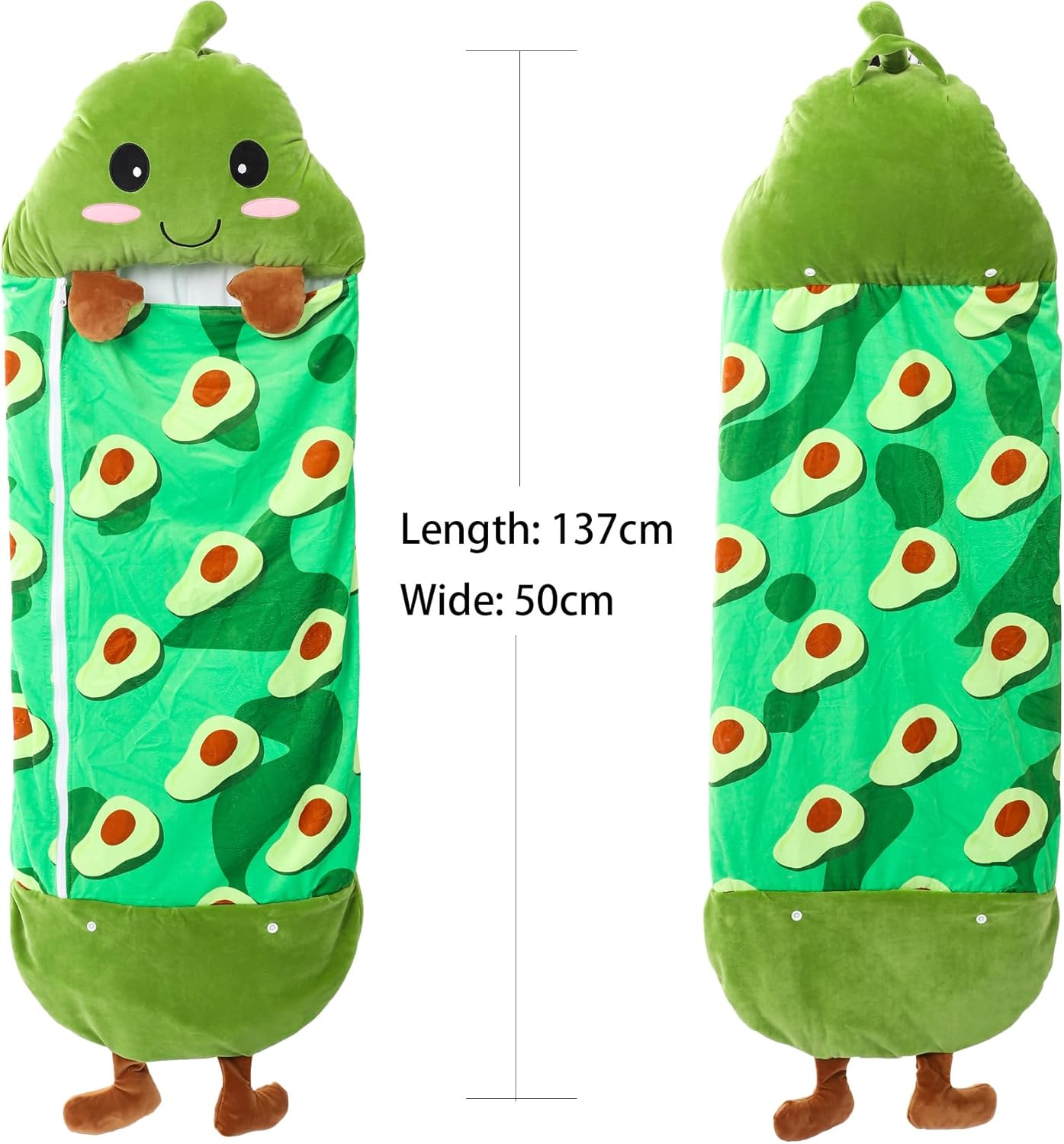 Kids Sleeping Bag with Pillow Toddler Fluffy Sherpa Winter Blanket Camping Sleeping Bags for Boys or Girls