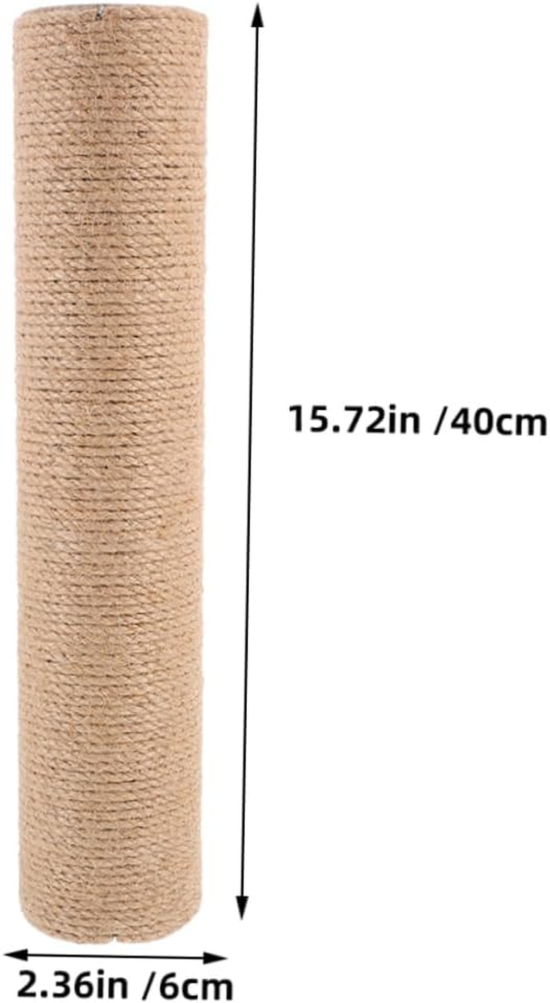 Milisten Replacement Cat Scratching Post Large Cat Scratching Post Cat Scratching Board Cat Scratcher Board Decorative Scratching Pole Lovely Scratch Post Cat Replacement Posts Jute image number 2
