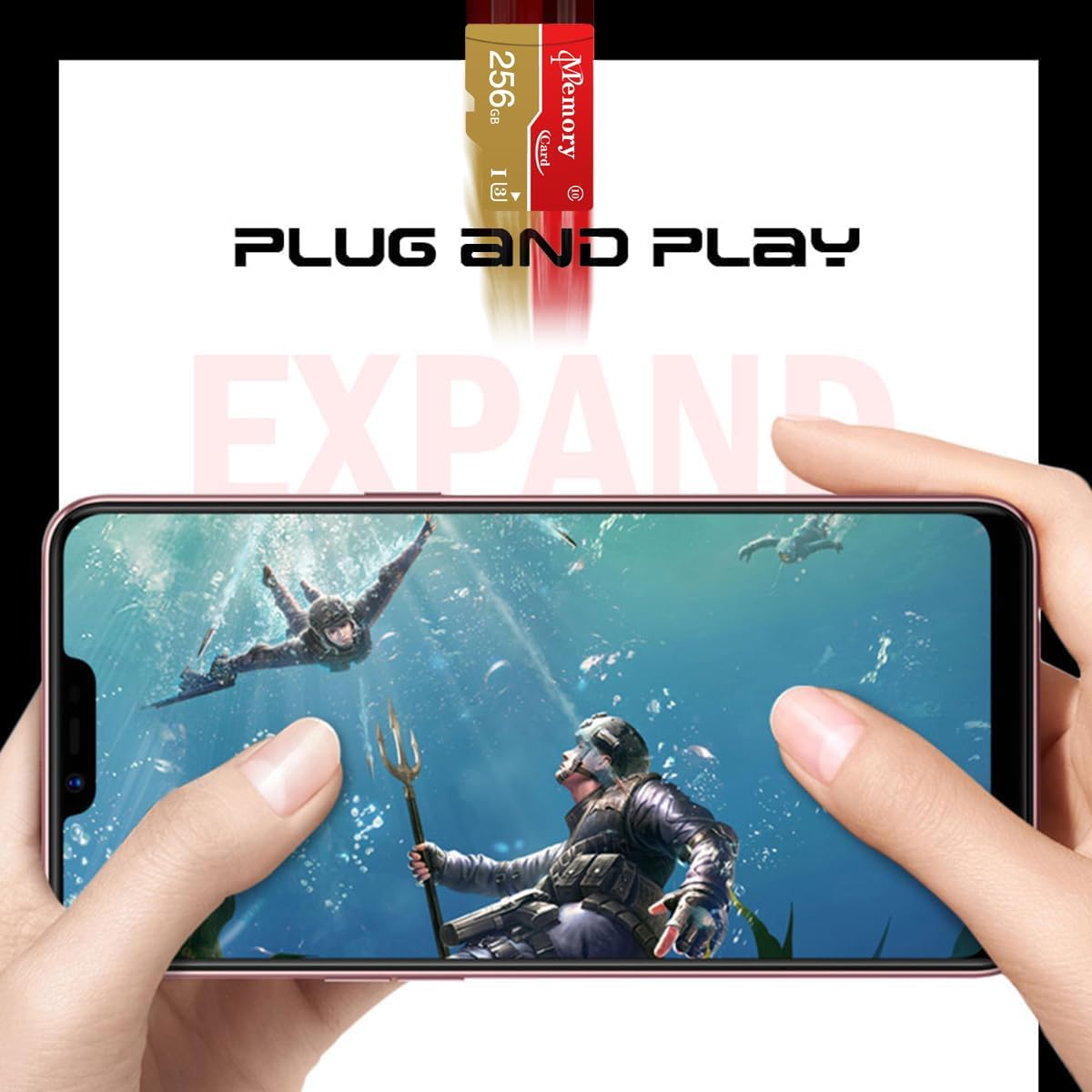 256GB 2 Pack Microxc Card Memory Card A2, UHS-I U3, V30, 4K, Micro Card,Full HD Microsd for Dashcams, Cams, Monitoring image number 5