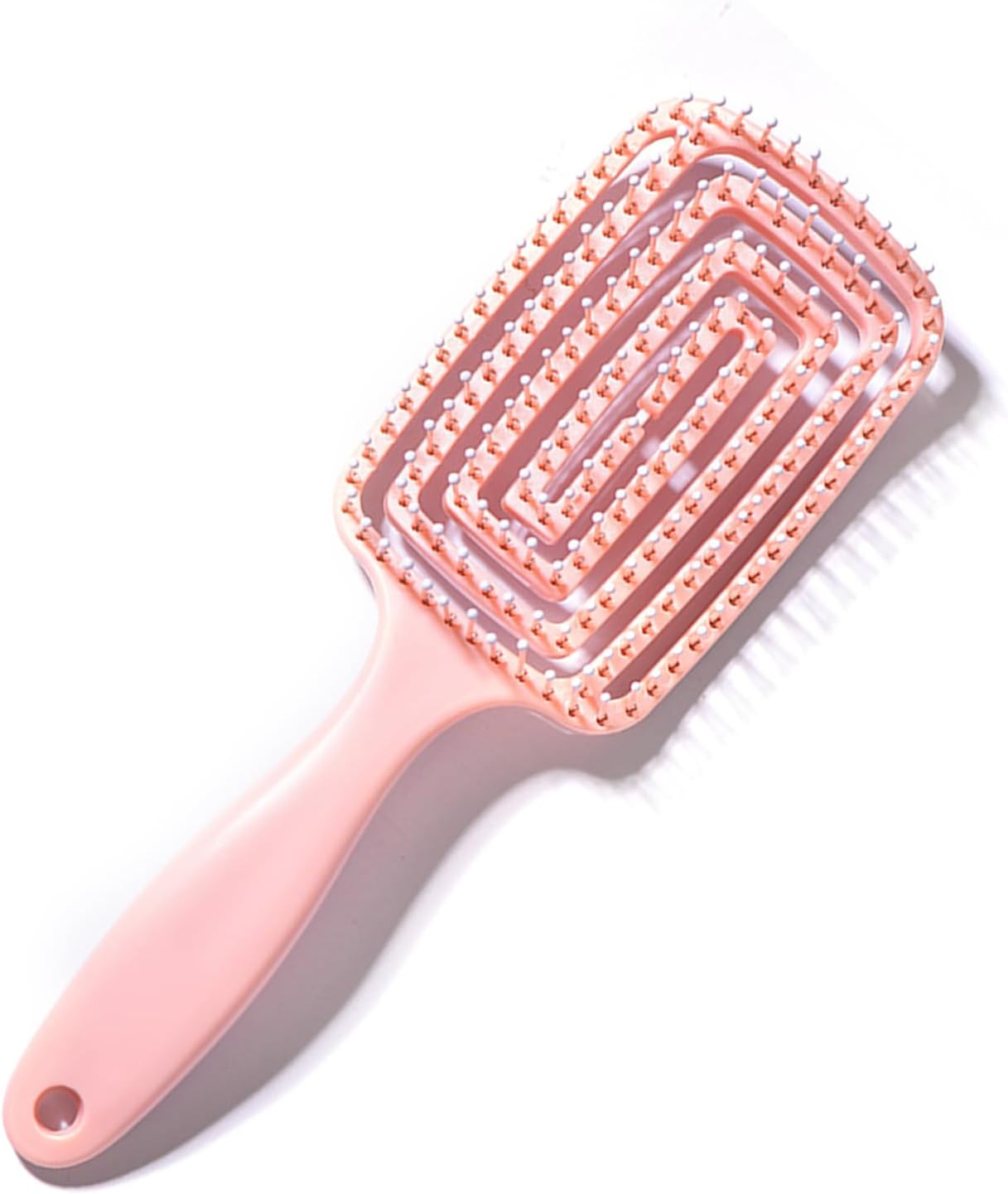 Hair Brush, Curved Vented Detangling Hair Brushes with Comfortable Handle, Professional Styling Hairbrushes Detangler for Women Men image number 6