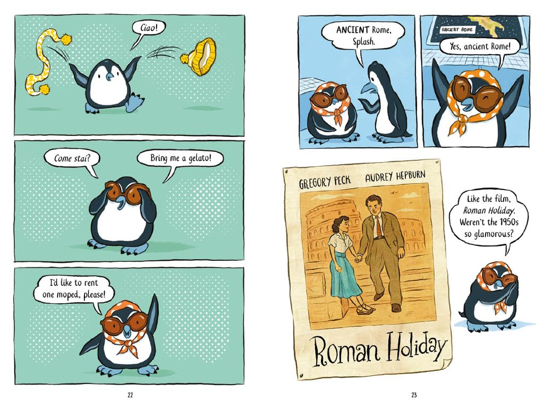 Pablo and Splash: Roman Holiday: the Hilarious Kids' Graphic Novel Series about Time-Travelling Penguins