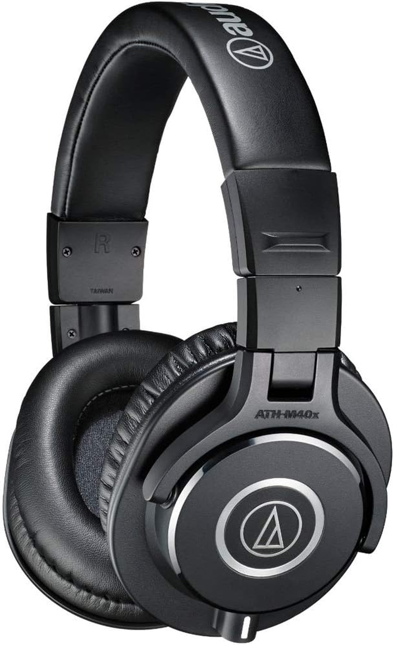 Audio-Technica ATH-M40X Comfortable Monitor Headphones, Black, Small (At ATH-M40X) image number 6