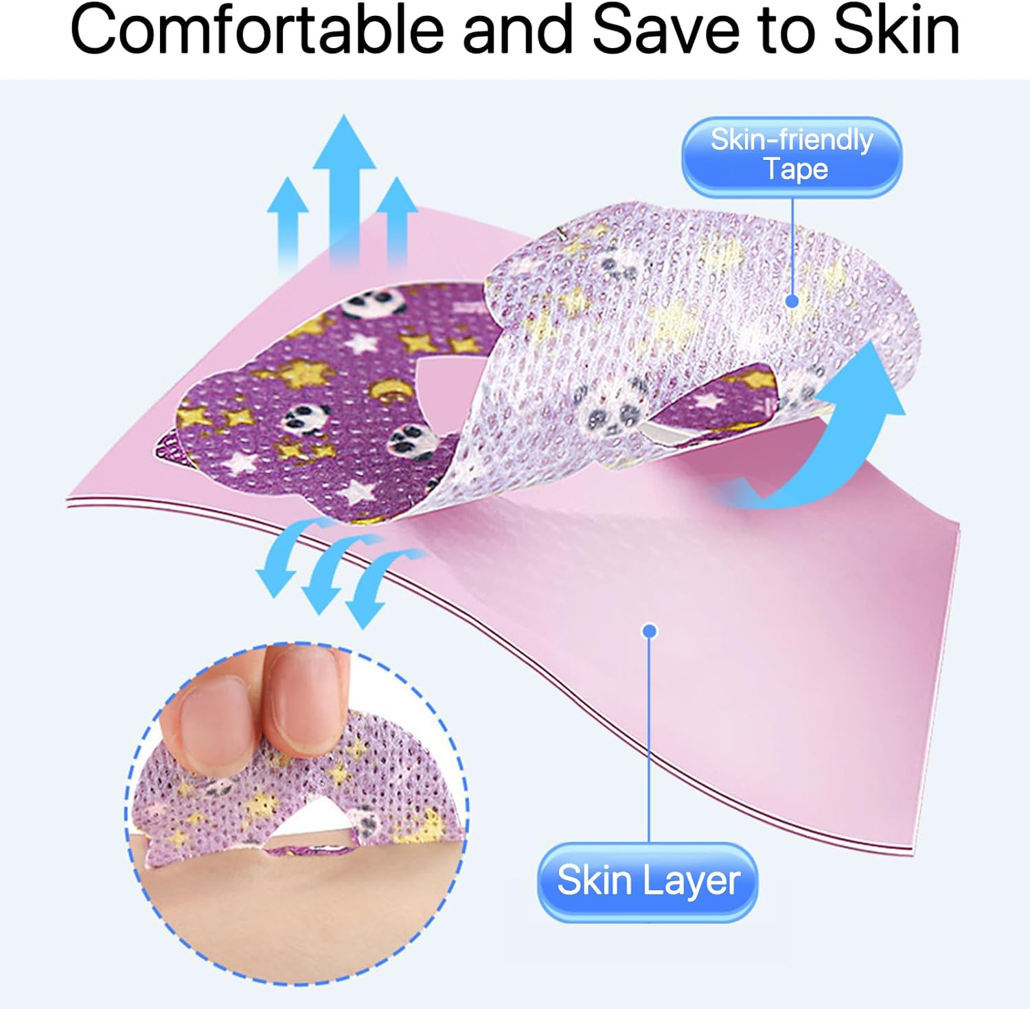 90 Pack Kids Mouth Tape for Sleeping anti Snoring Sleep Strips anti Snoring Sleep Tape Sleep Better Nose Breathing Improved Sleep anti Snoring Strips image number 5