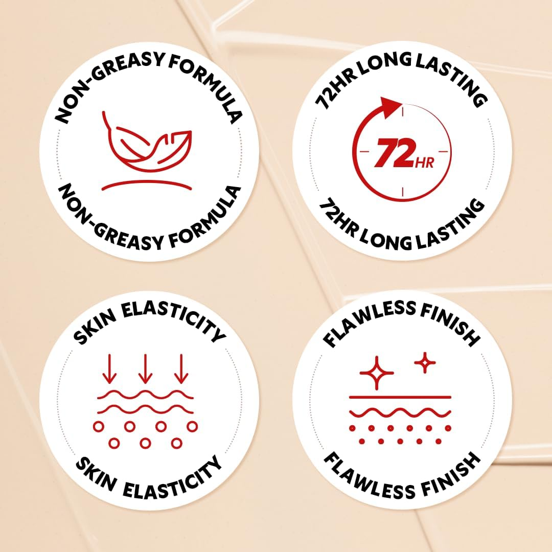 TIRTIR Mask Fit Red Cushion Foundation | Full Coverage, Weightless, Skin Fit, Satin Glow Finish, Korean Makeup Cushion Foundation (#30N Rich Honey, 0.63 Fl Oz) image number 3