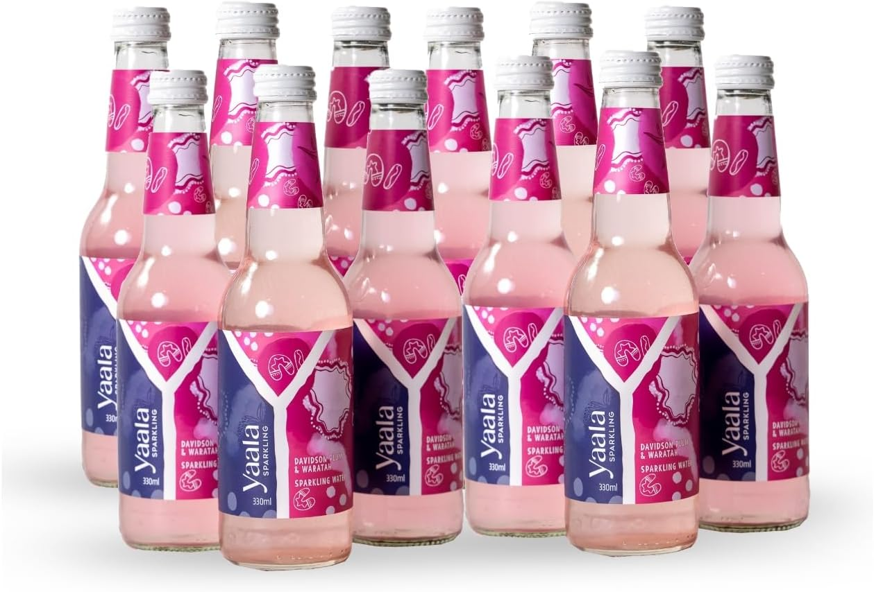 Yaala Sparkling Davidson Plum & Waratah, Refreshing Sparkling Water, All-Natural Australian Ingredients, Sugar-Free, Low-Calorie, Elevated Hydration, 330Ml, 12 Pack image number 4