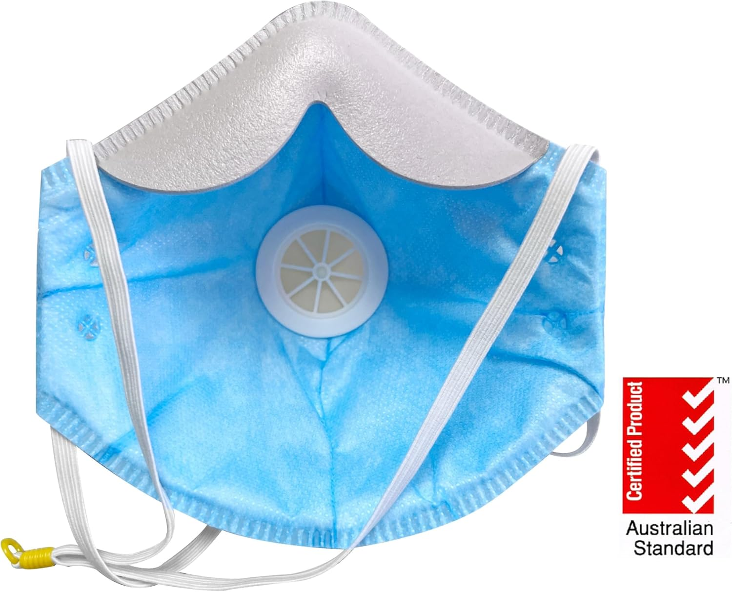 P2 Face Mask Respirator Particulate Disposable Respirator P2 Valved Dust Mask 10 Pack for WOODWORKING PAINTING WELDING GRINDING SANDING RESPIRATOR image number 3