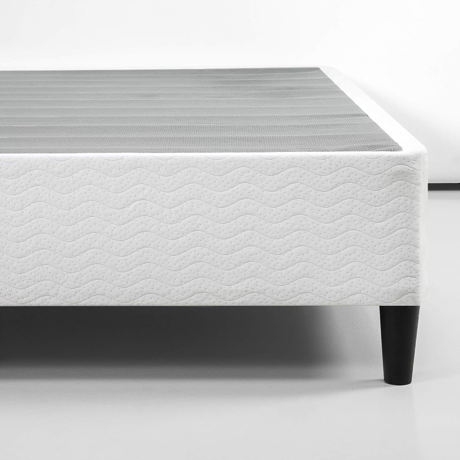 Zinus Queen Bed Base Smart Ensemble Mattress Foundation - White