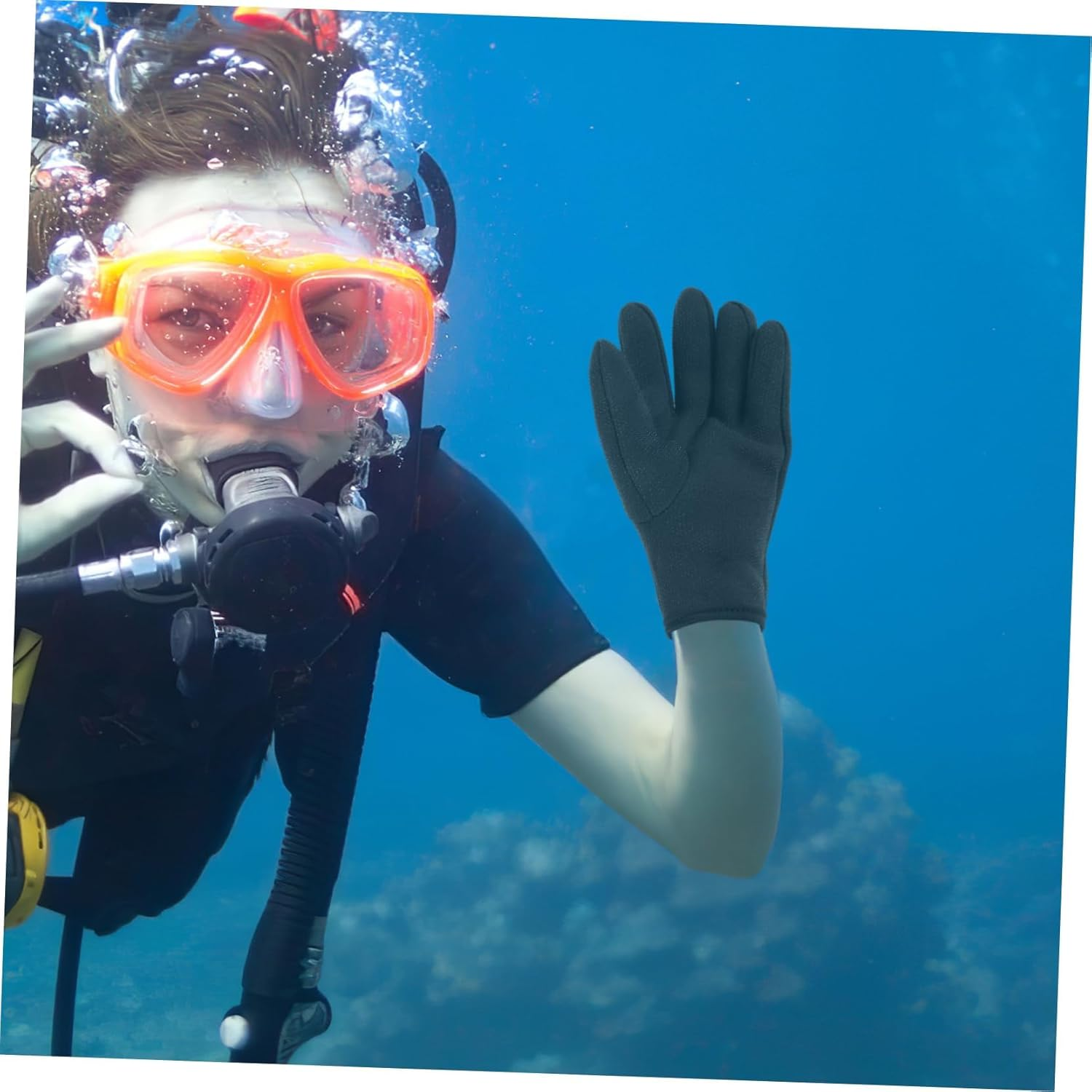 1 Pair Outdoor Swimming Gloves Wetsuit Dive Gloves Exercise Gloves Wear-Resistant Diving Gloves Portable Fishing Gloves Adult Diving Gloves Gym Gloves Adult Fitness Gloves Sponge image number 4