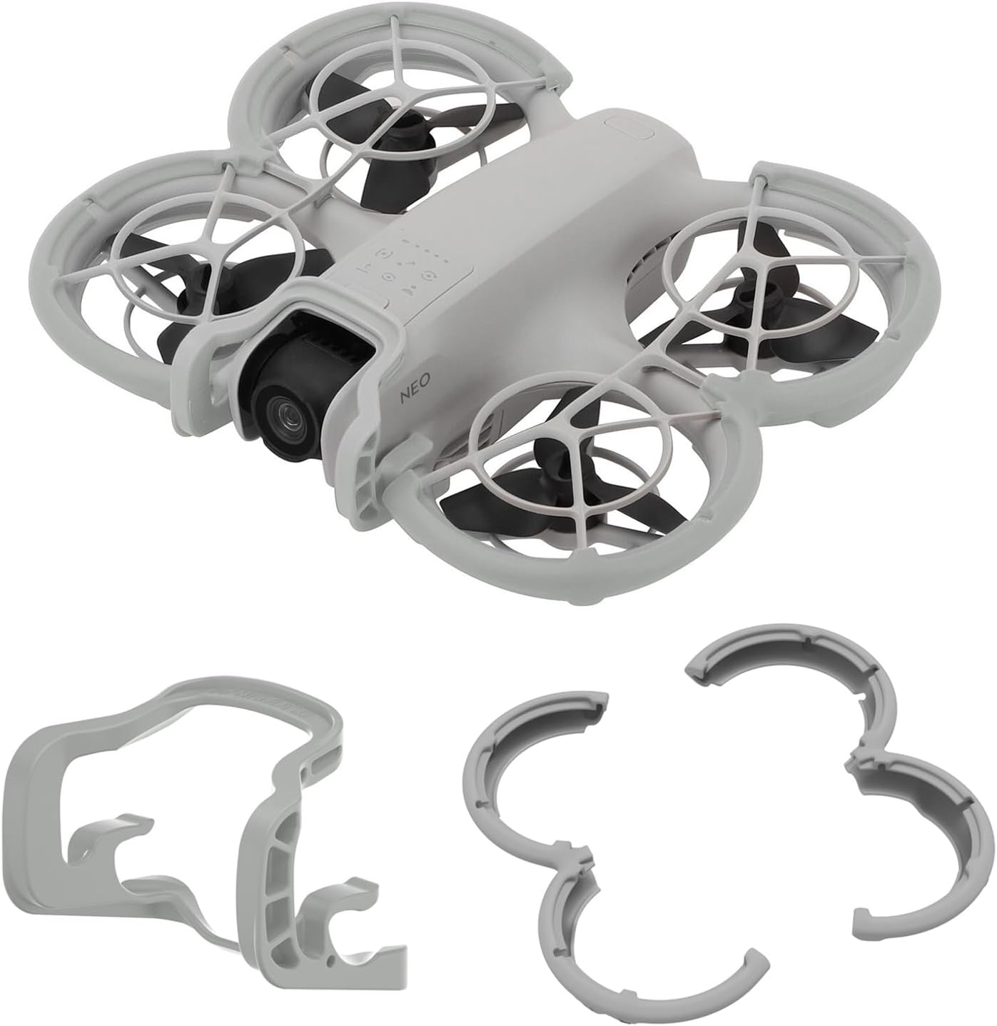 FSIDIWT Anti-Collision Protection for DJI Neo Accessories, 2-In-1 Neo Gimbal Anti-Collision Protector + Neo Propeller Protection for DJI Neo Drone
