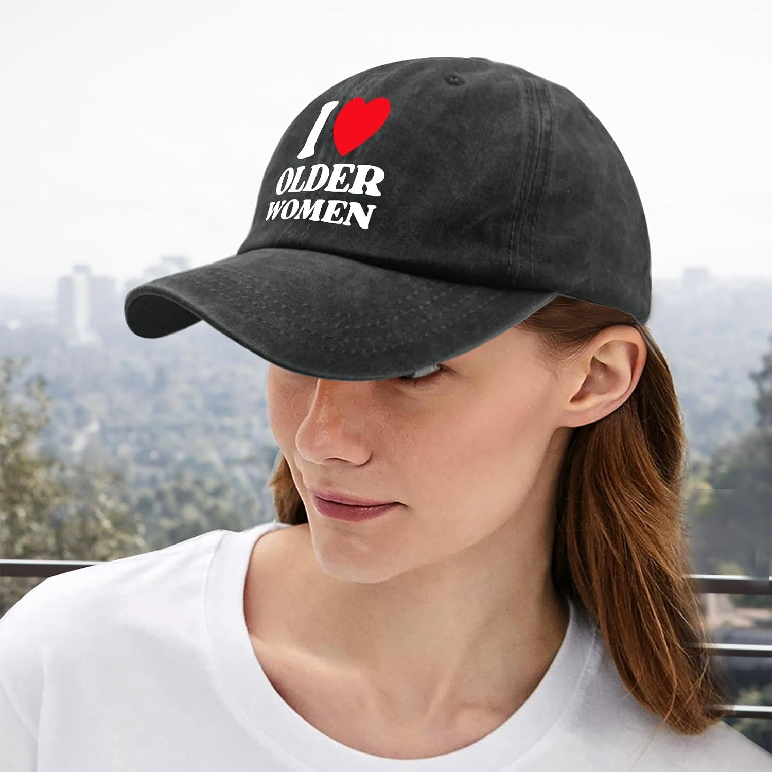 I like Older Women Hat for Men and Women Sun Hat Funny I like My Girls a Little Bit Older Vintage Hat Retros Sports Hat Dad image number 2