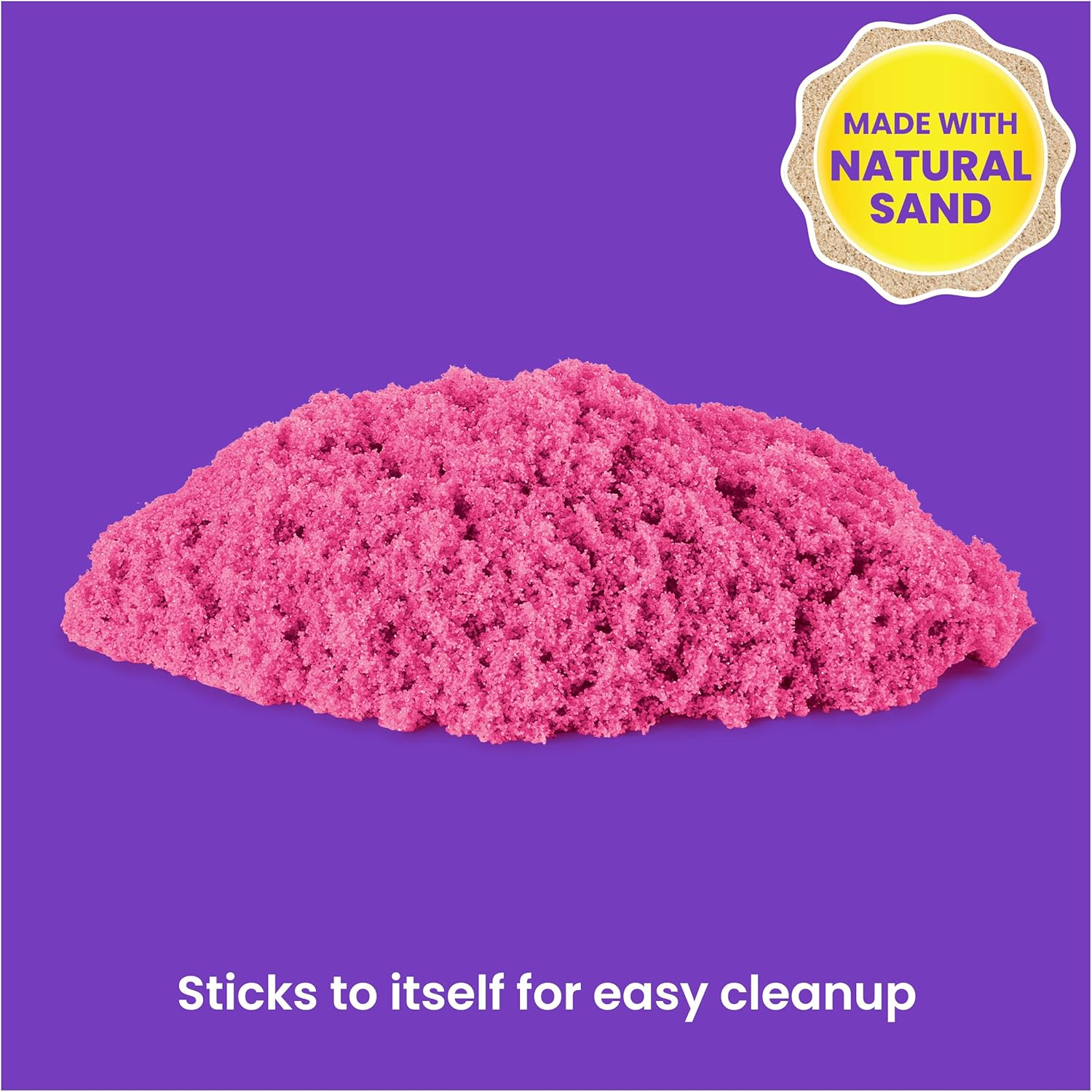 Kinetic Sand, Castle Containers 10-Color Pack Colored Sand Toys for Kids Aged 3 and Up image number 3