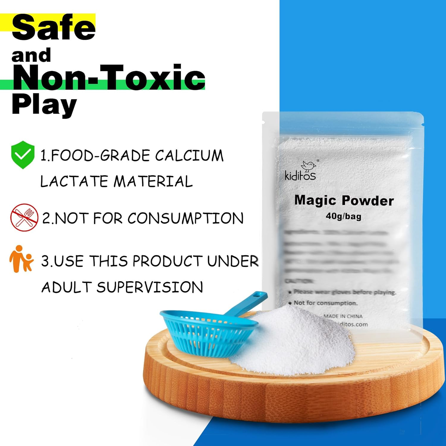 Kiditos Magic Water Elf Powder Refill,Aqua Fairy Water Gel Kit Powder Refill,5 Packs image number 2