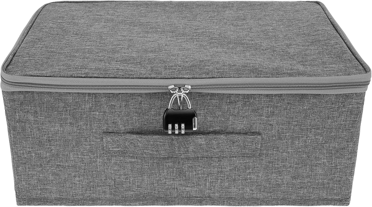 SHMAUNU Discreet Lockable Storage Toy Bag, Storage Box with Zipper & Handle, for Private Toys Cards Files Documents Cash Accessories image number 3