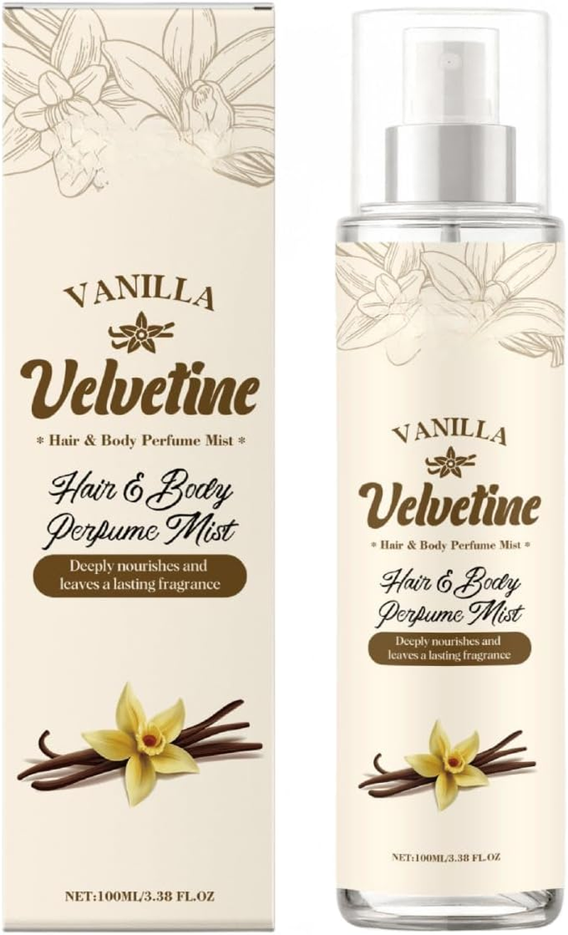 Velvet Vanilla Fragrance Mist &ndash; Soft & Long-Lasting Body Spray for Everyday Freshness (3Pcs)